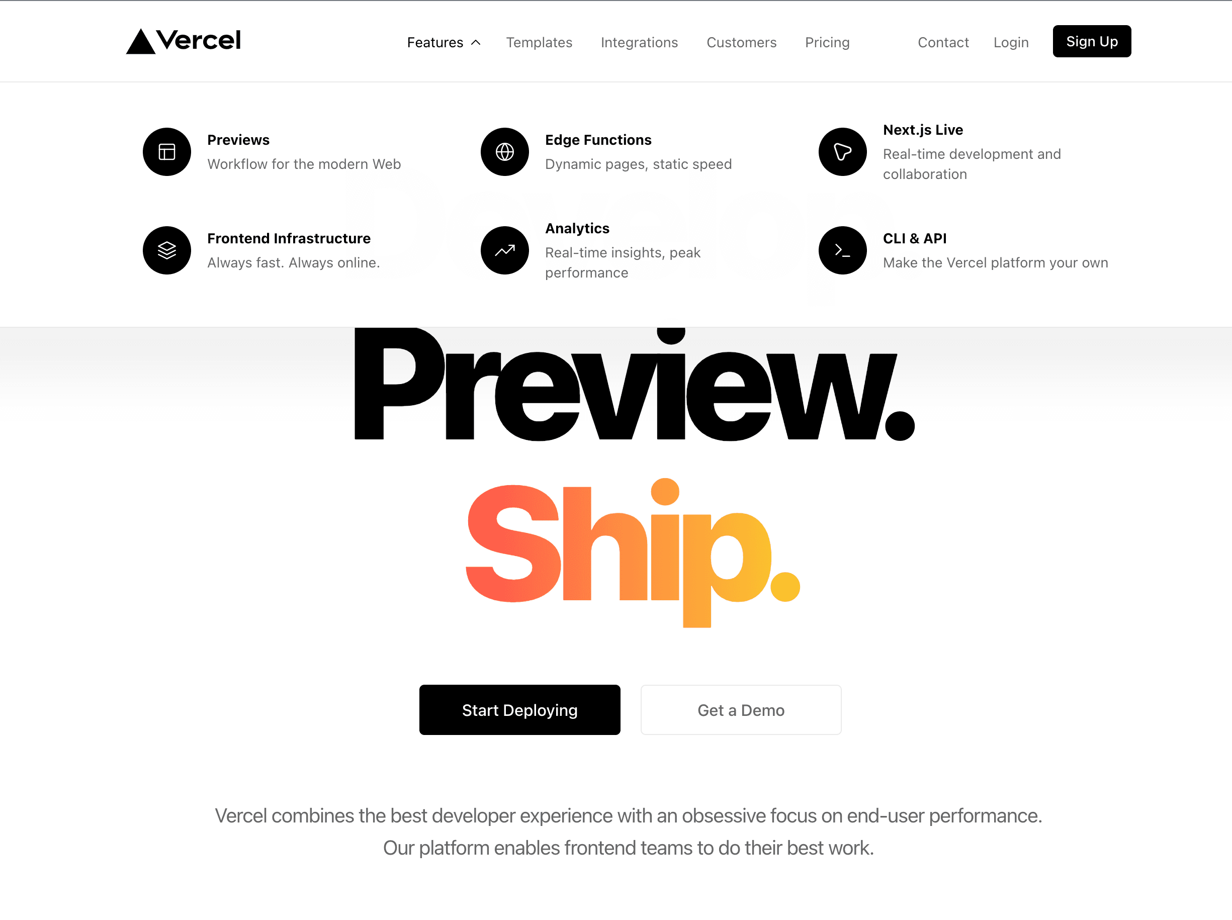 Stripe homepage