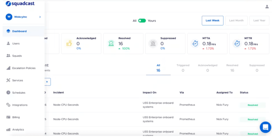 Squadcast platform
