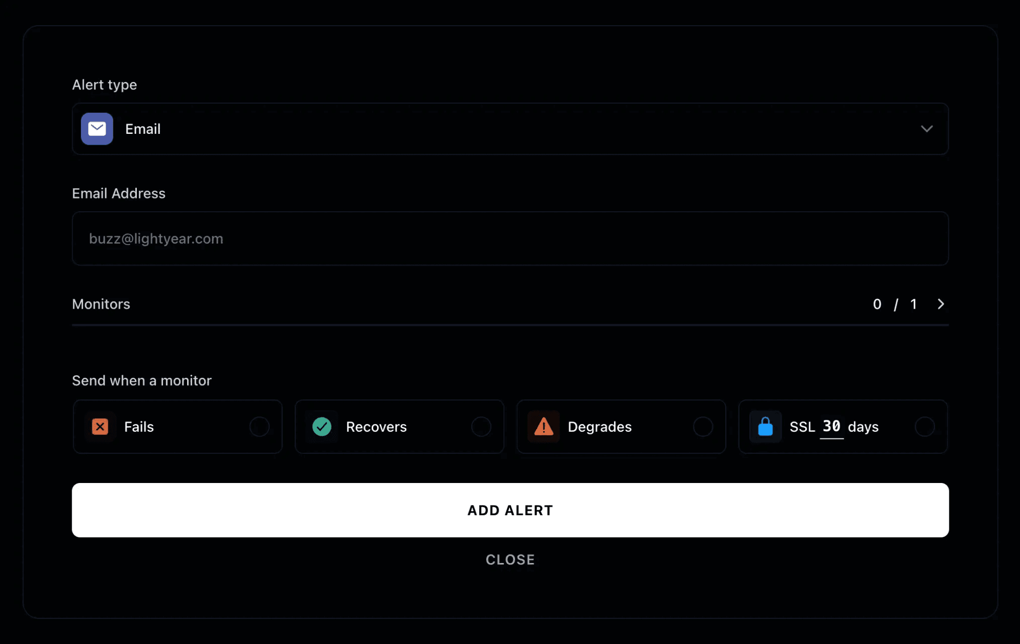 Instatus alert channels