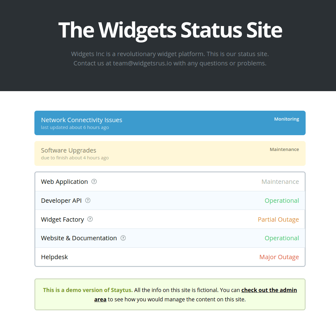 10 Best Free & Open Source Status Page Tools - Instatus blog