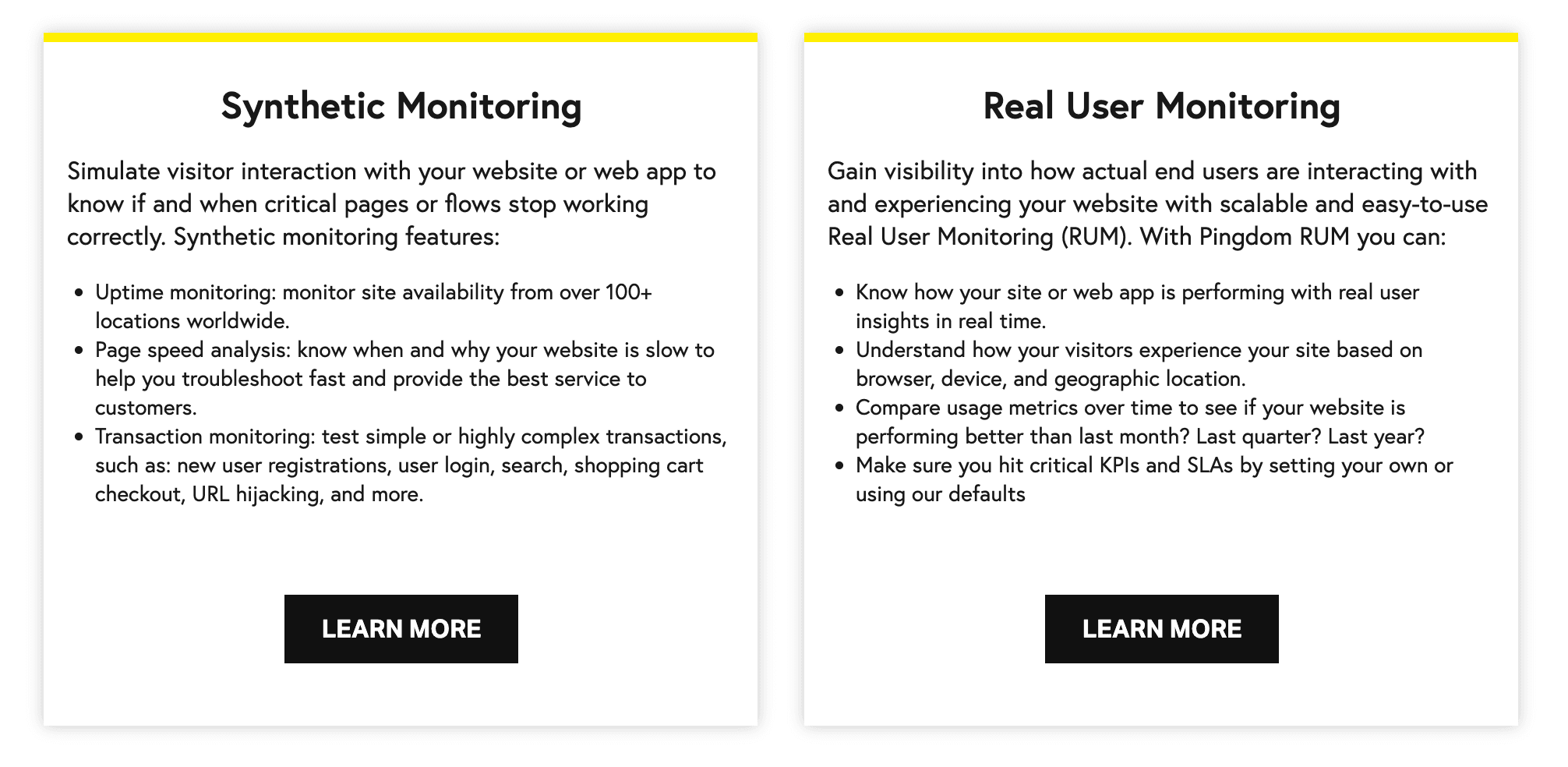 Comprehensive monitoring suite