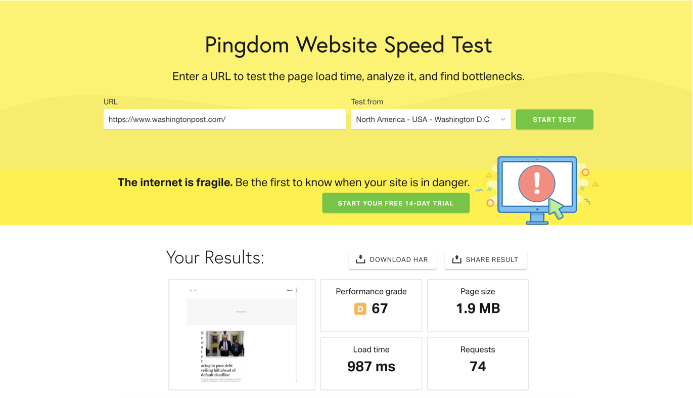 pingdom-speed-test-report-example-for-washington-post-website