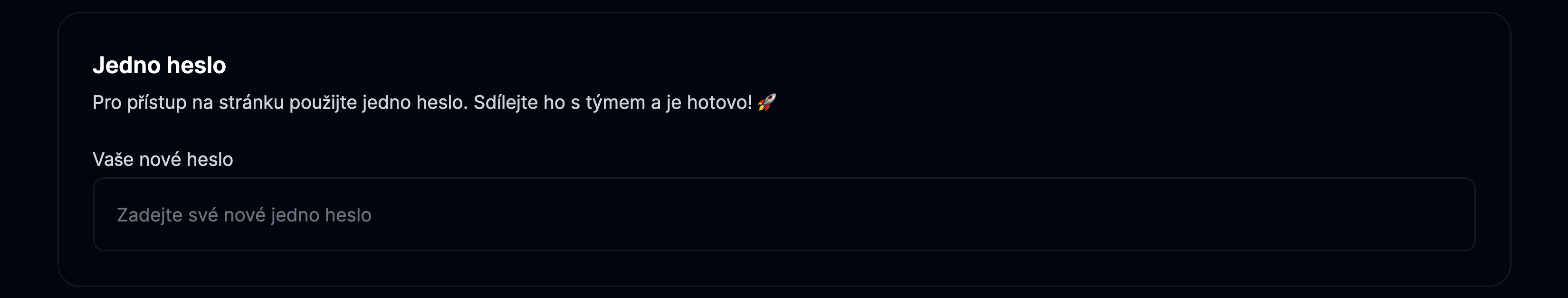 Jedno heslo