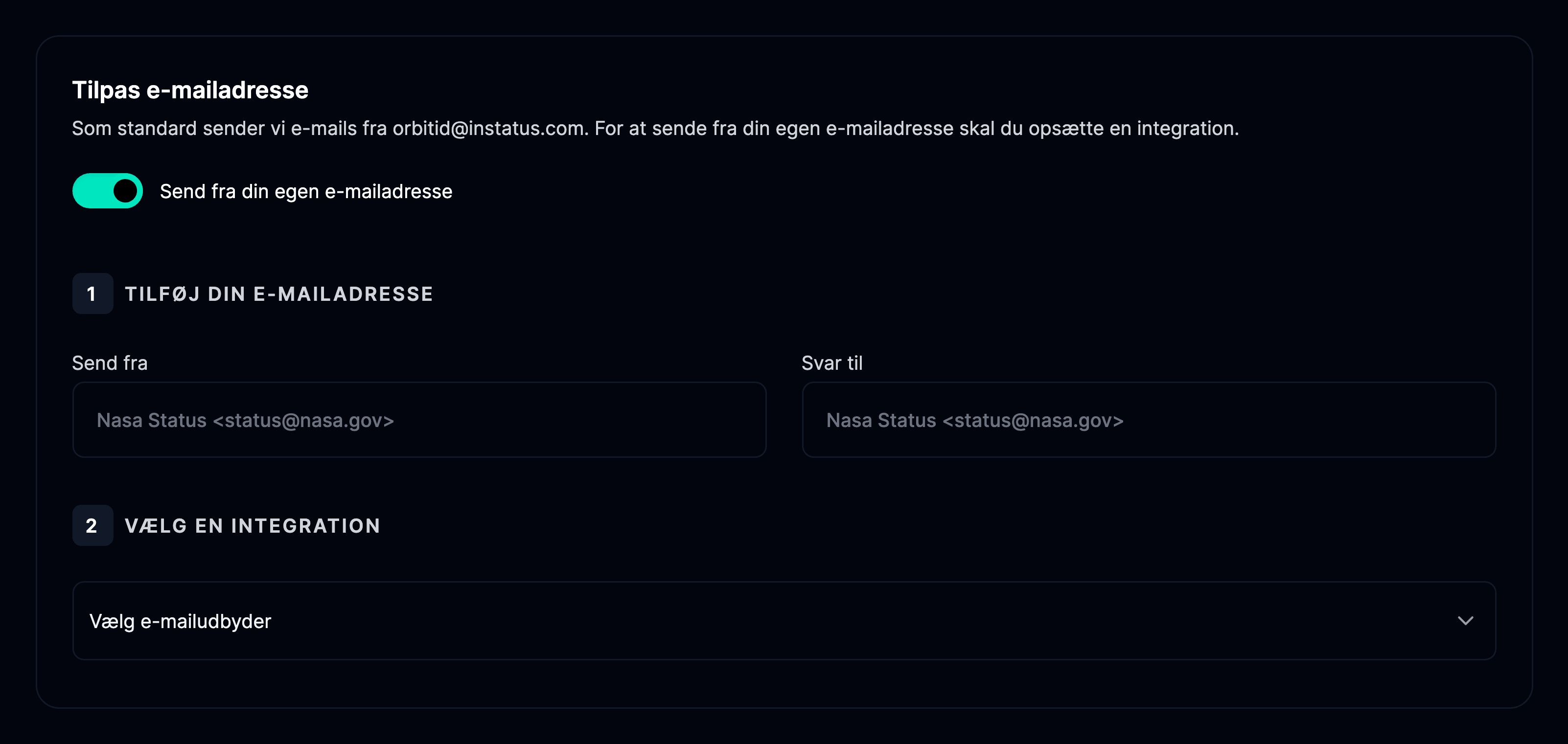 Egen e-mail