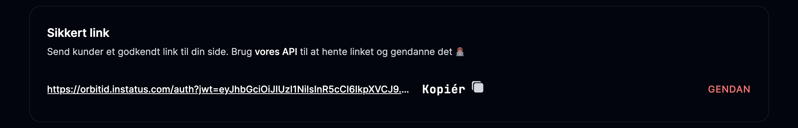 Sikkert link