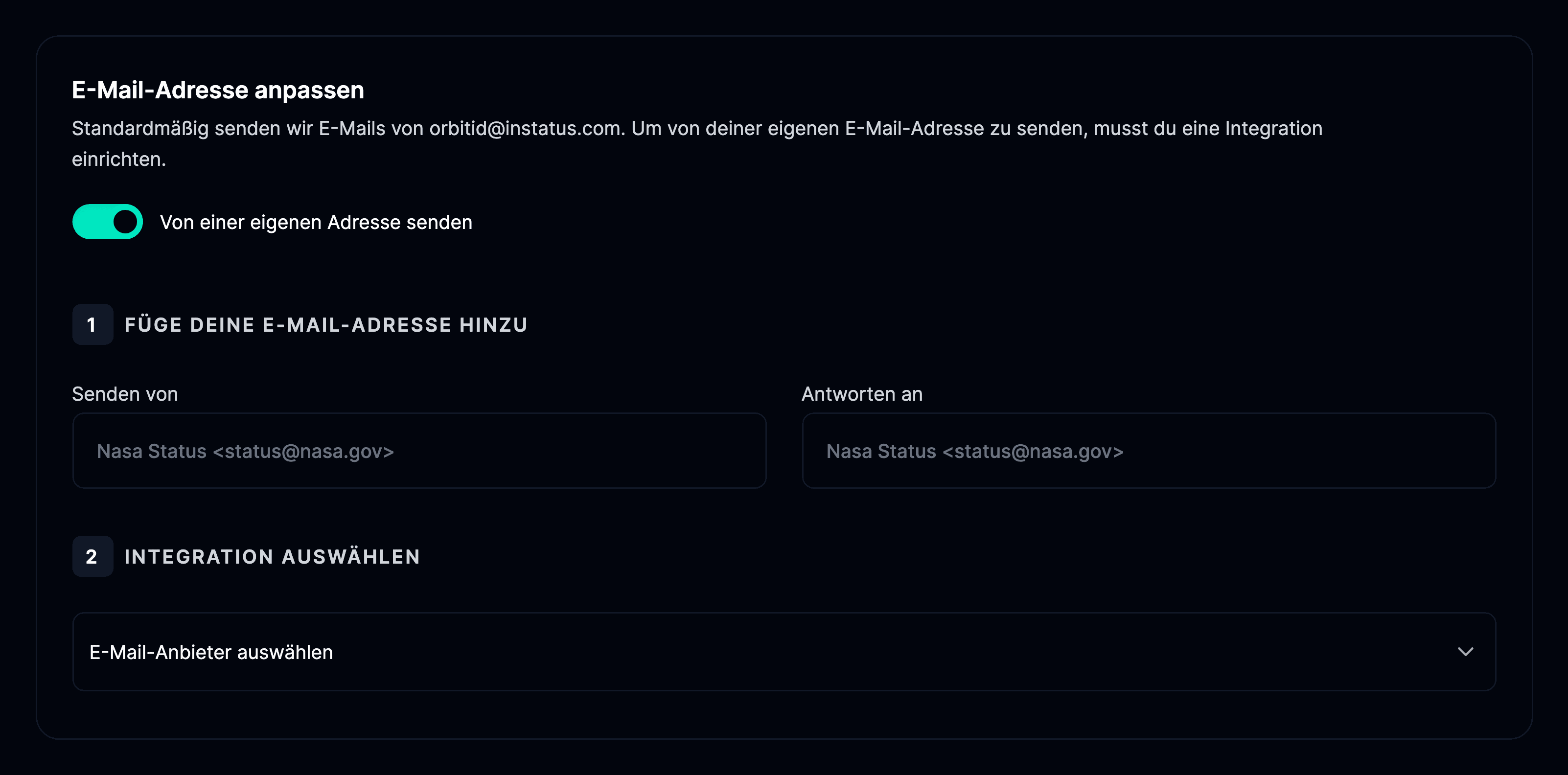 Eigene E-Mail