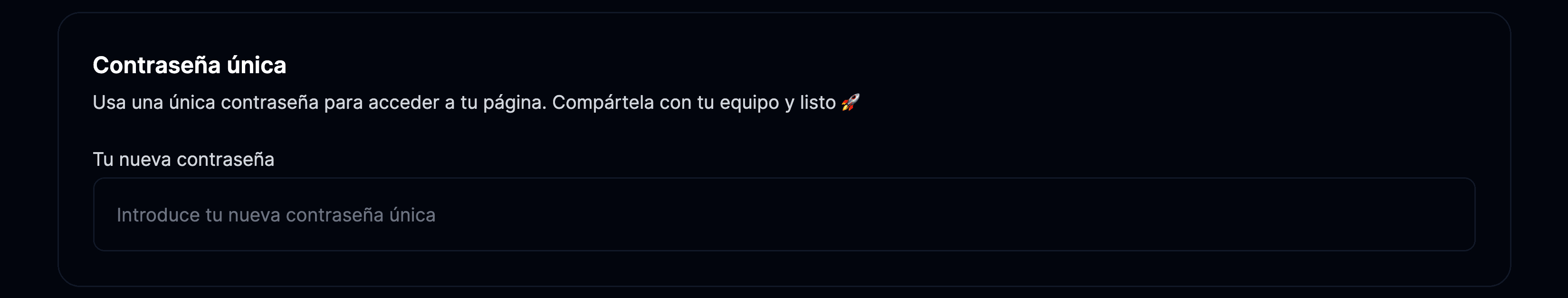 Contraseña única
