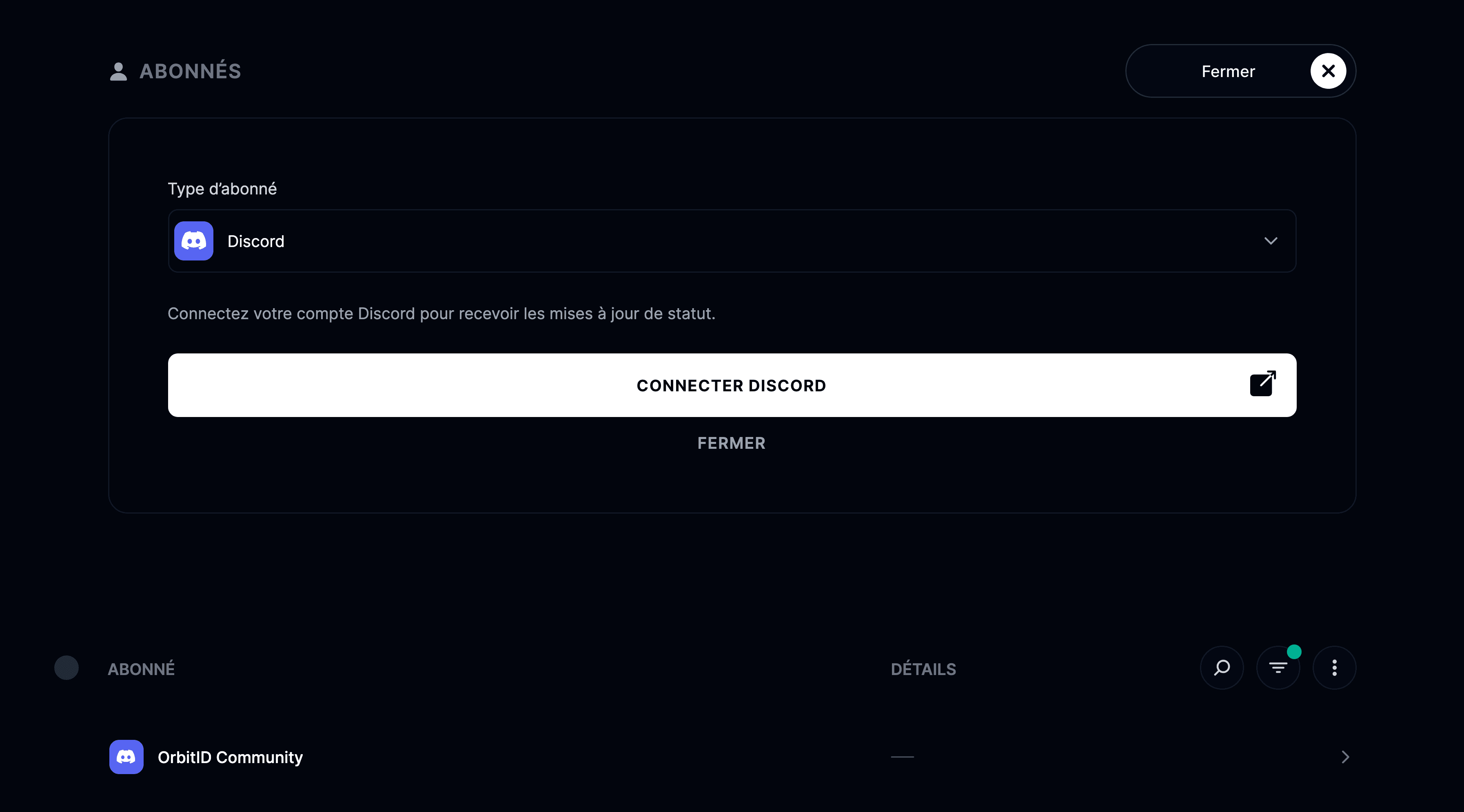 Intégration Discord