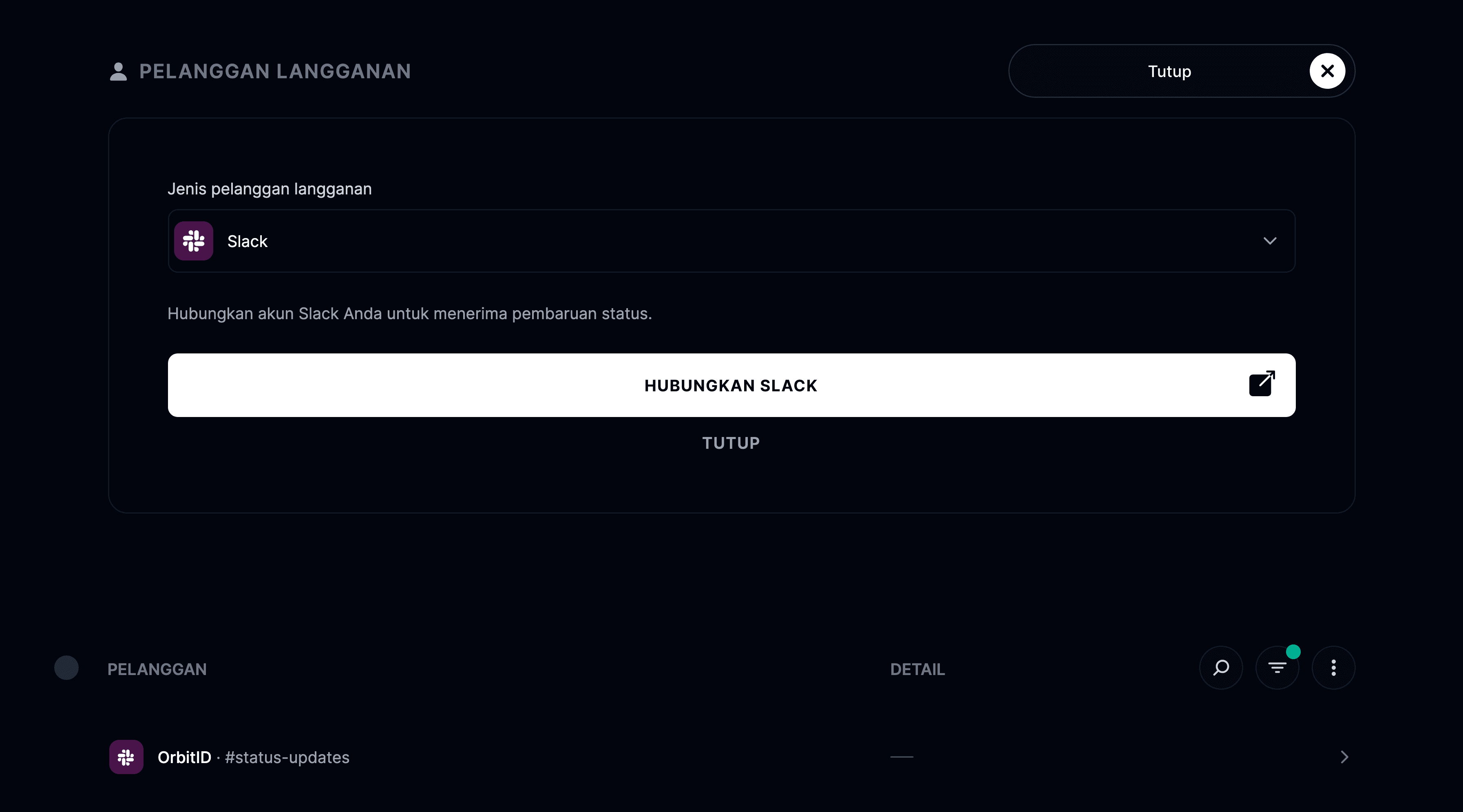 Integrasi Slack