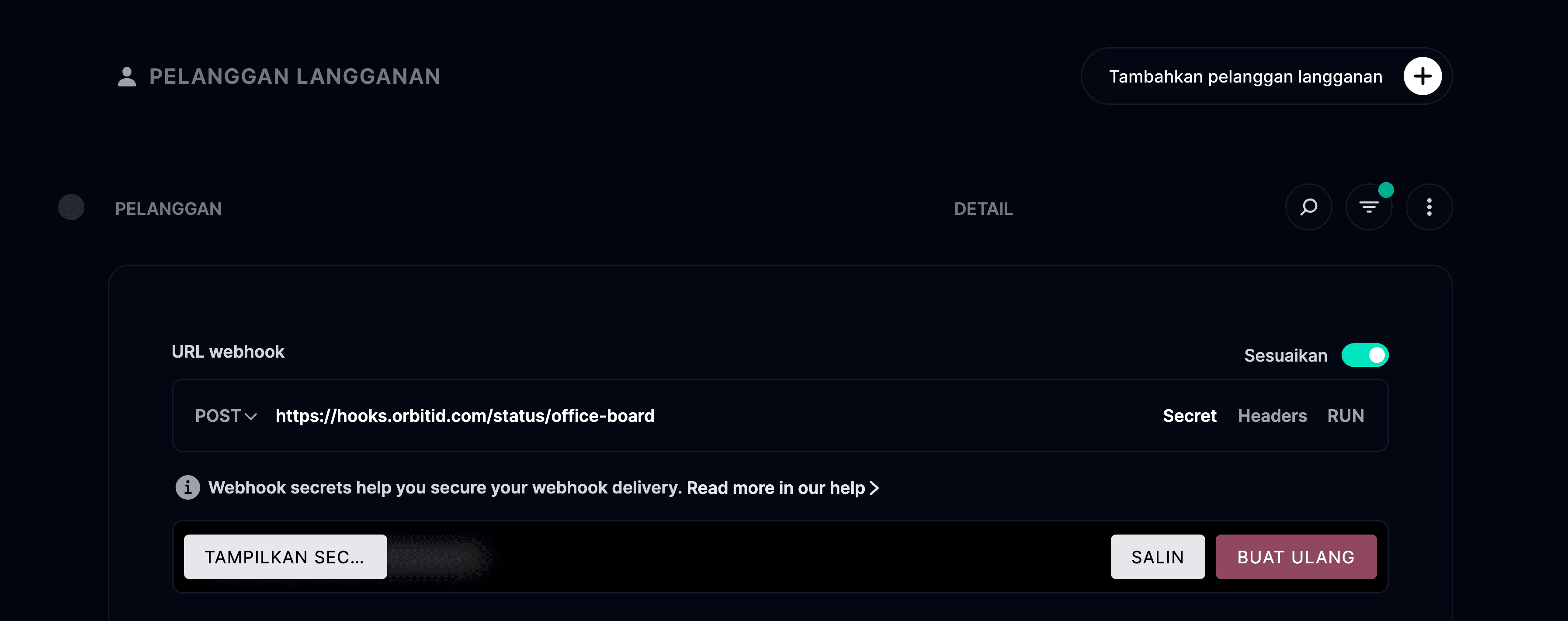 Webhook Secret