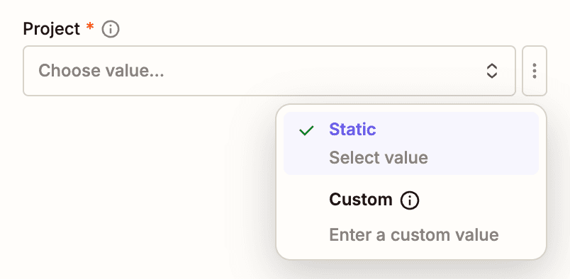 Zapier custom project