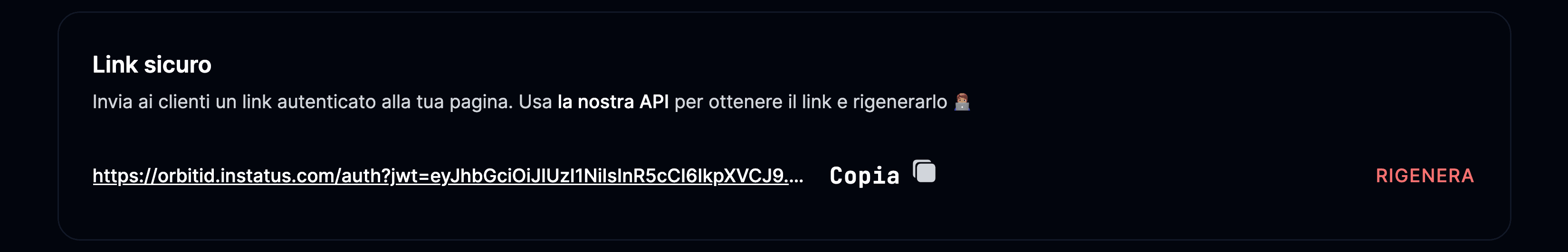 Link sicuro