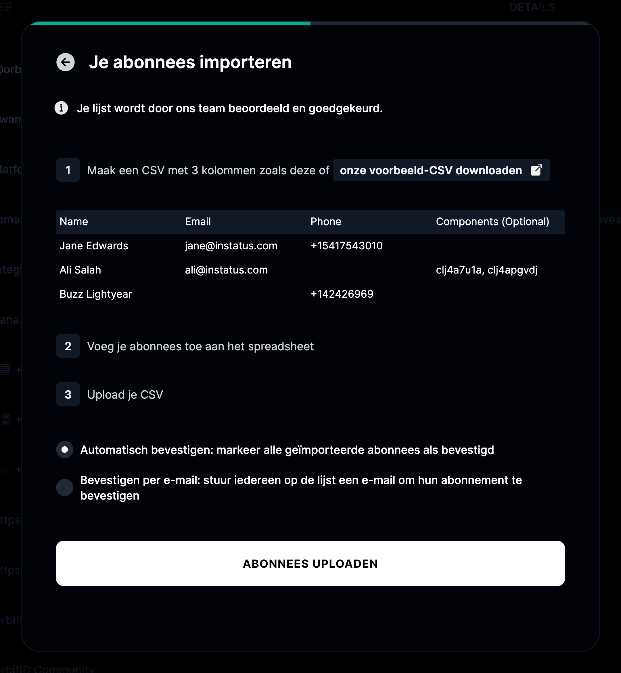 Van abonnement wisselen