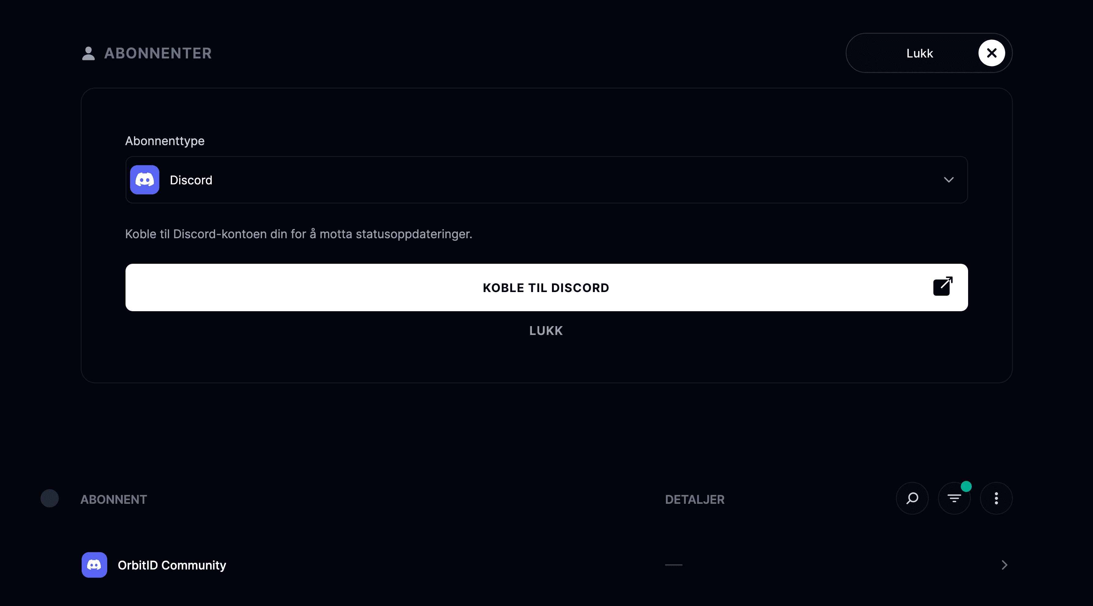 Discord-integrasjon