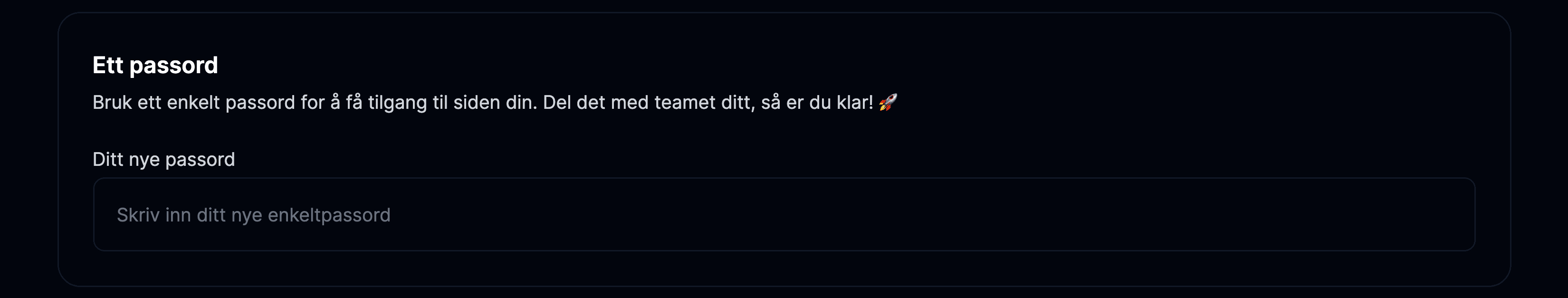 Ett passord