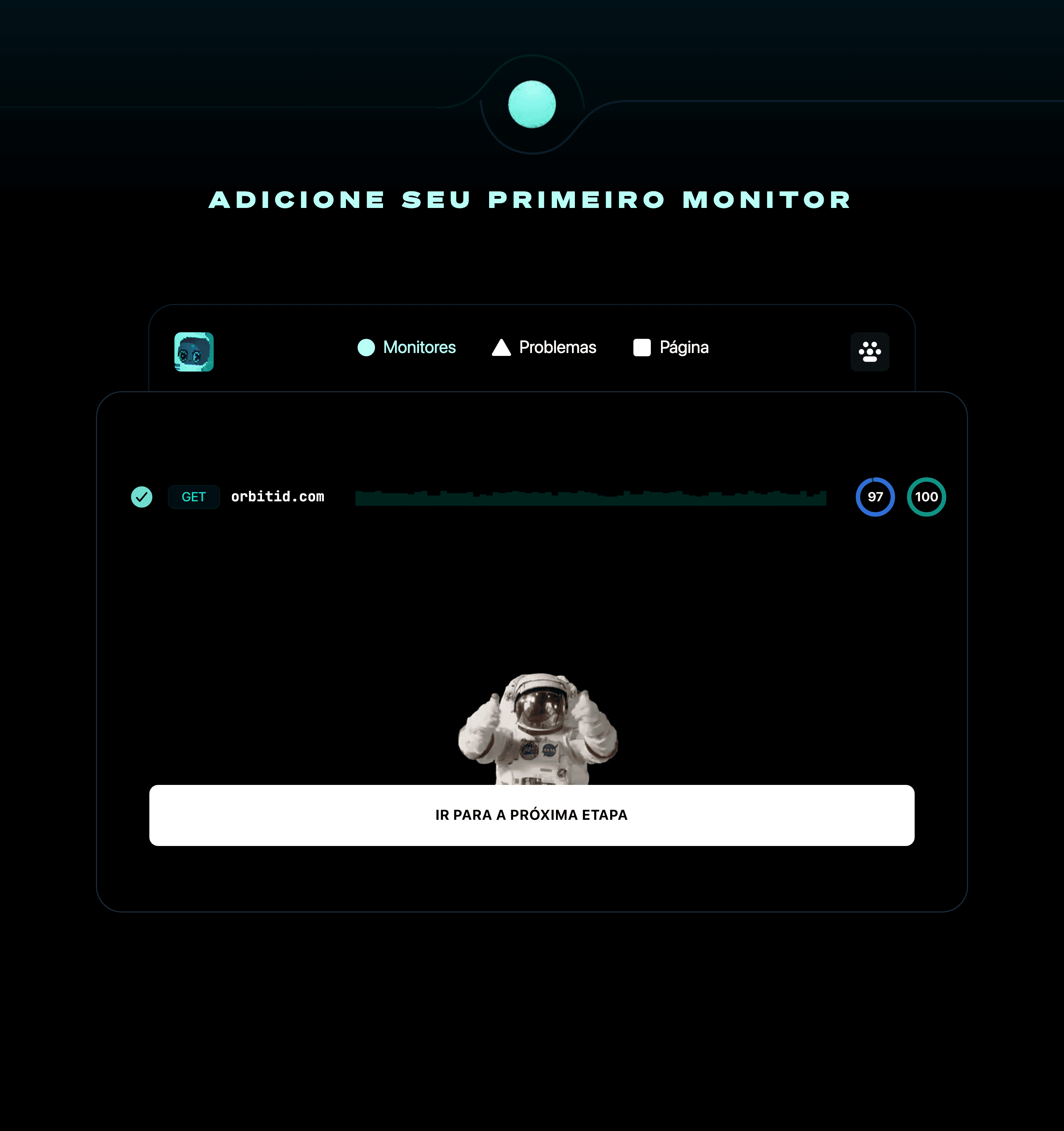 Monitor adicionado