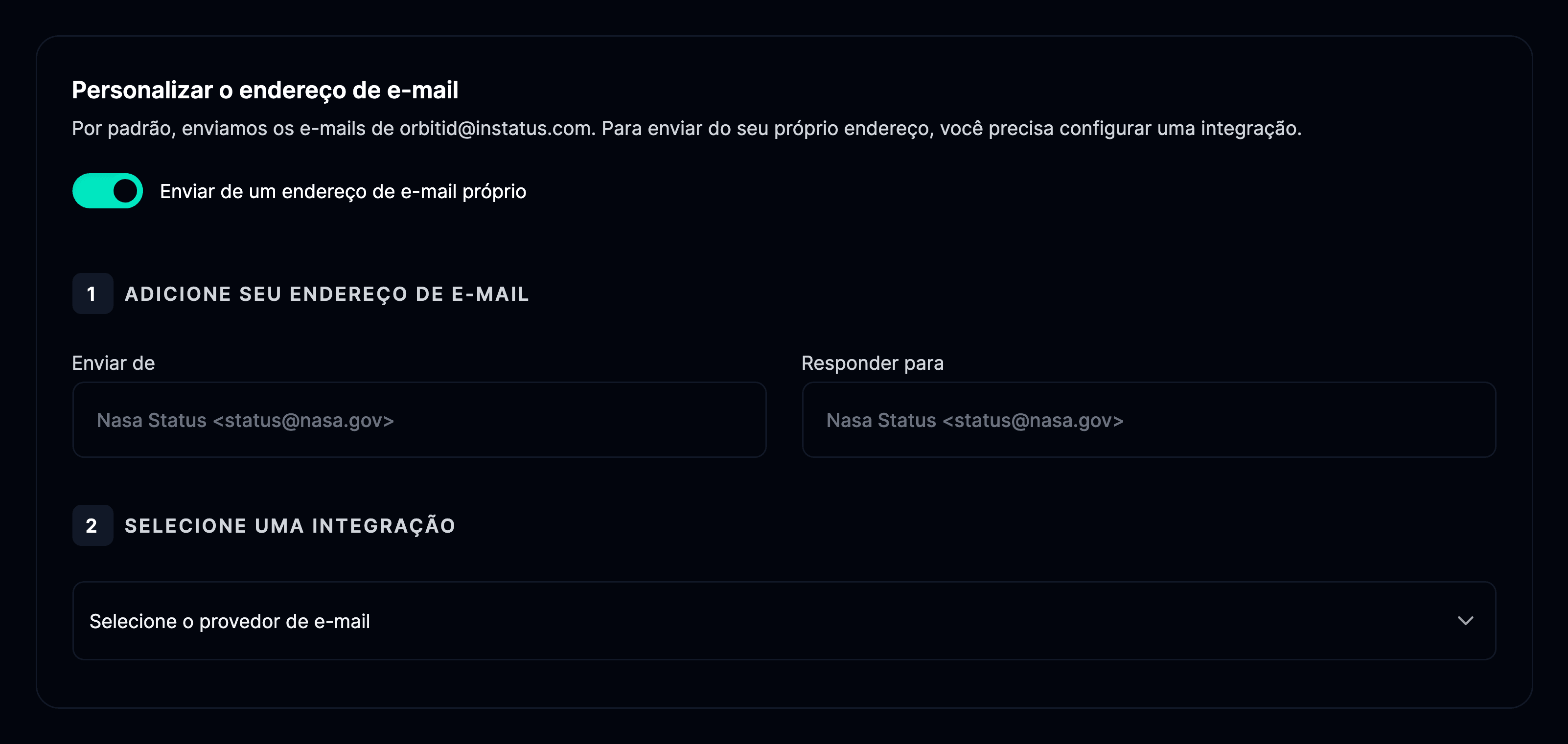E-mail próprio