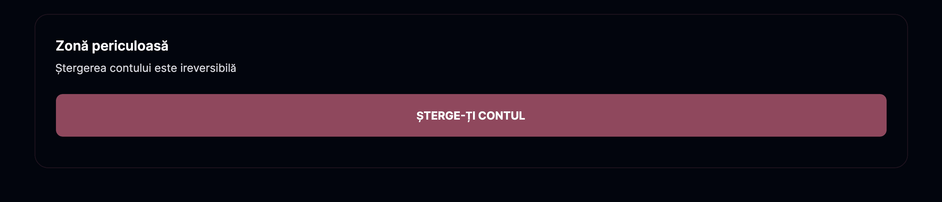 Șterge-ți contul