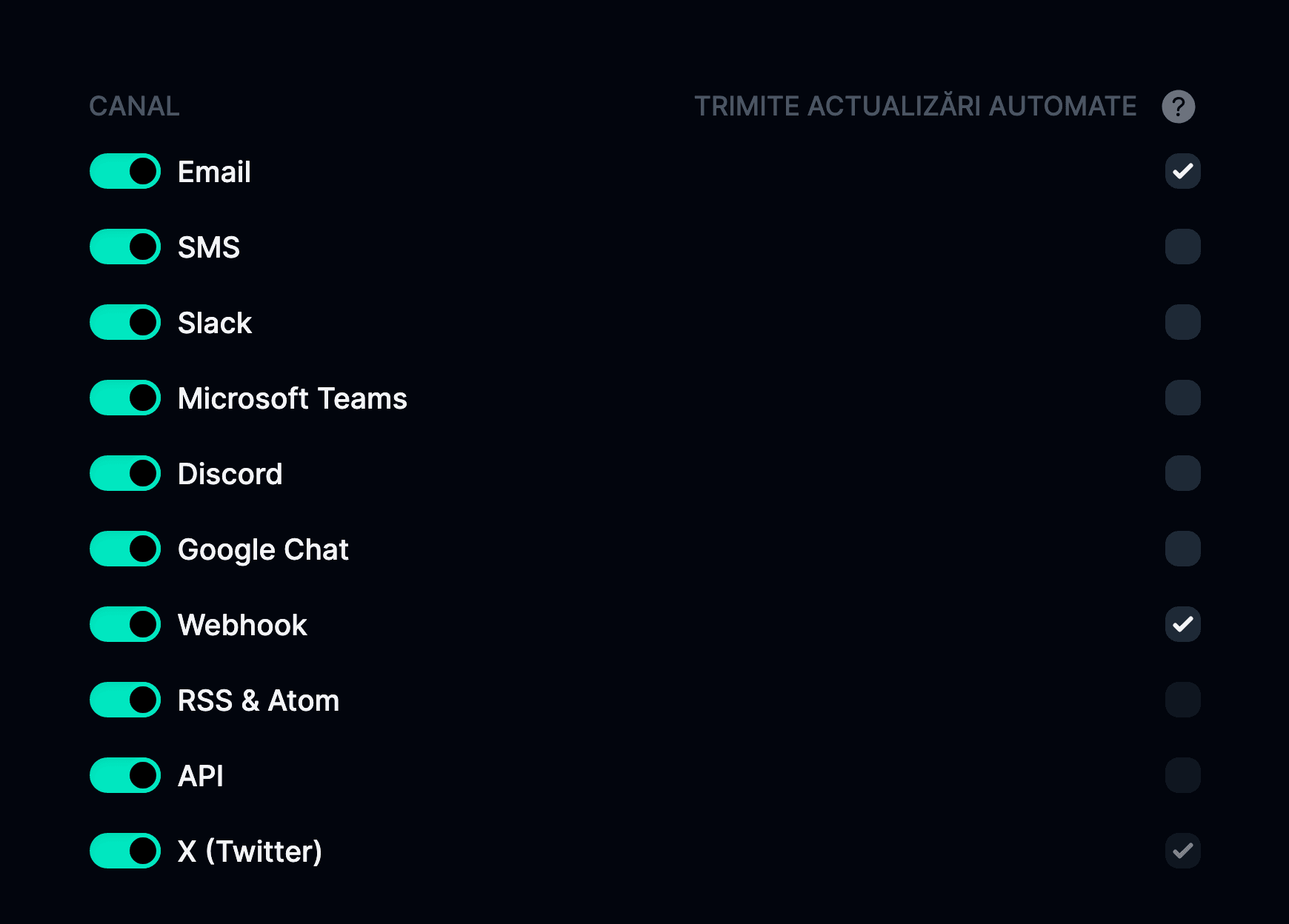 Activează actualizările automate