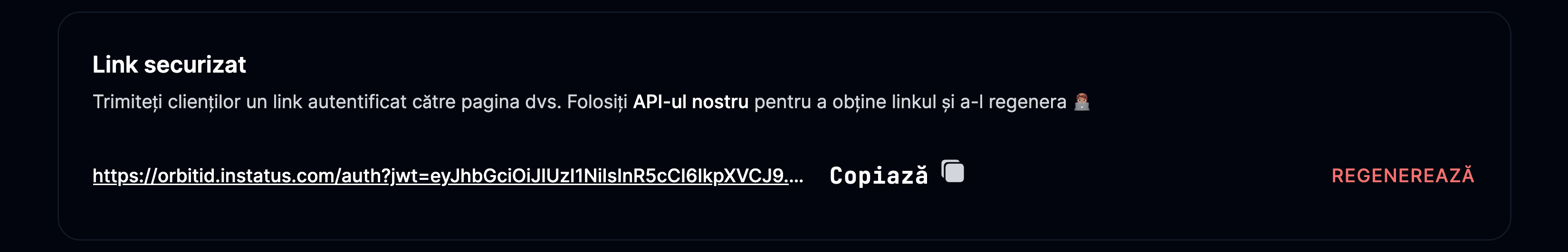 Link securizat