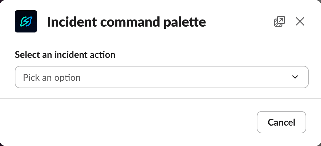 Incident command palette
