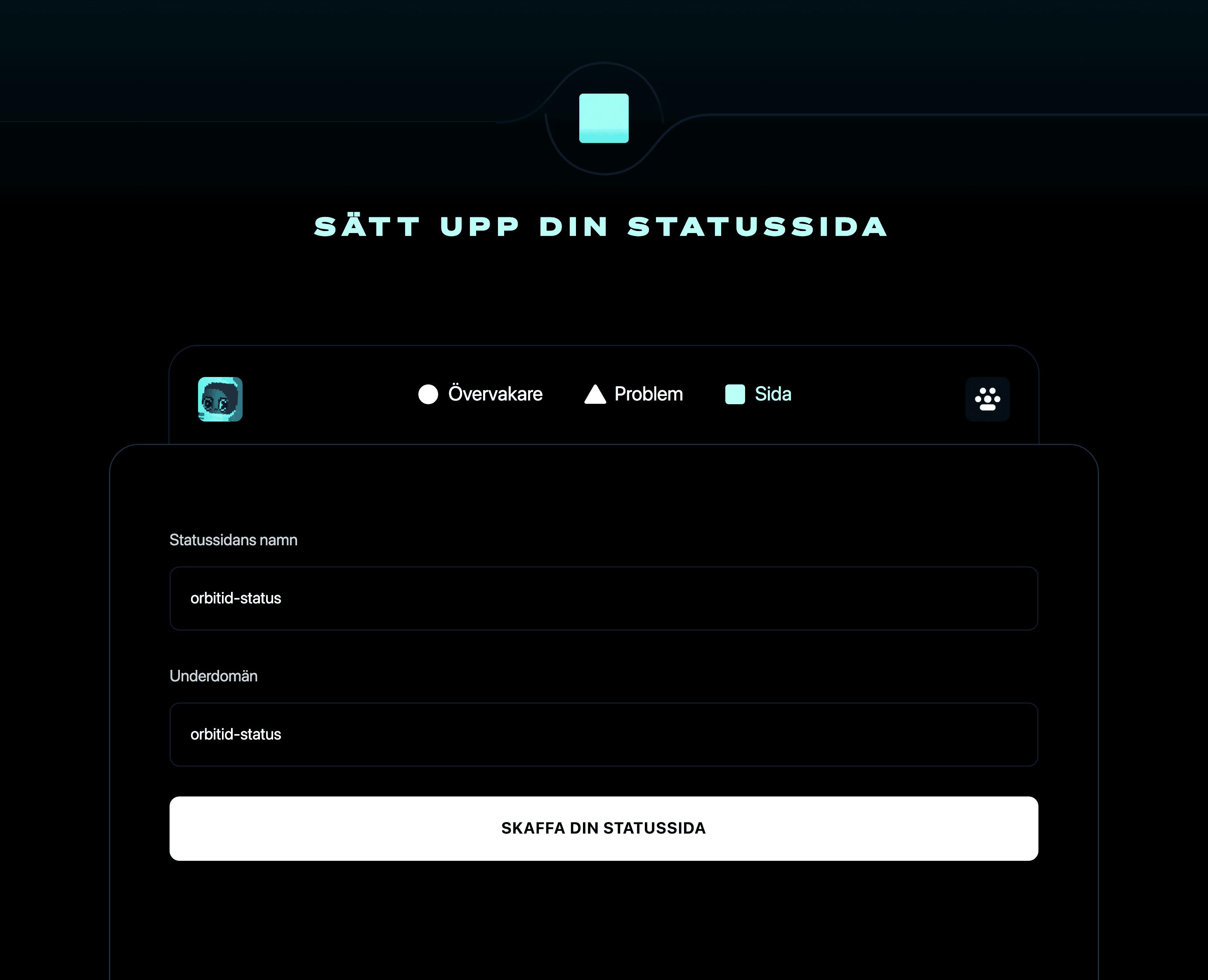 Sätt upp din statussida