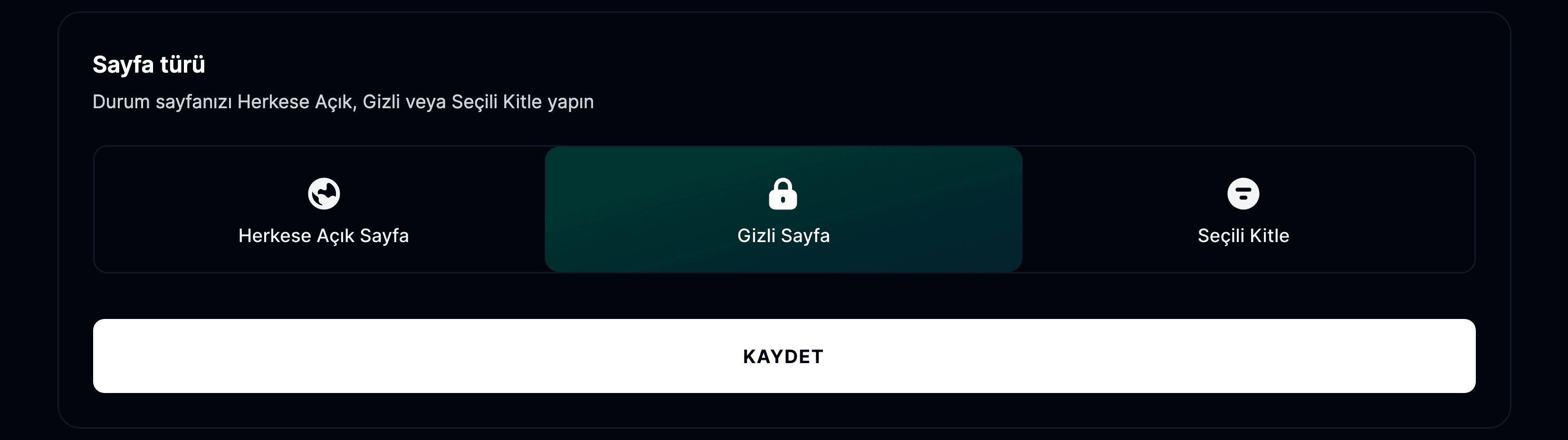 Ayarları değiştir