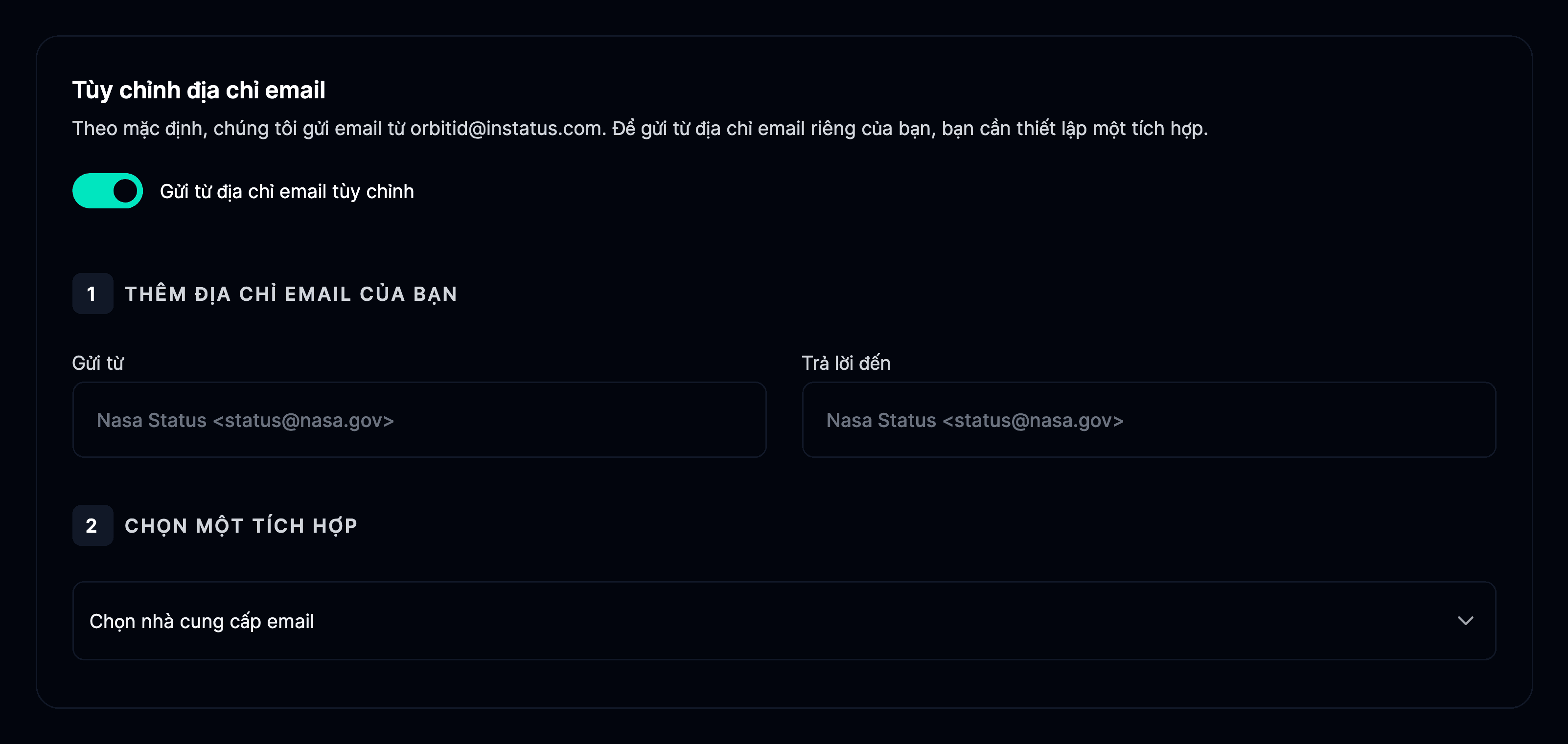 Email tùy chỉnh
