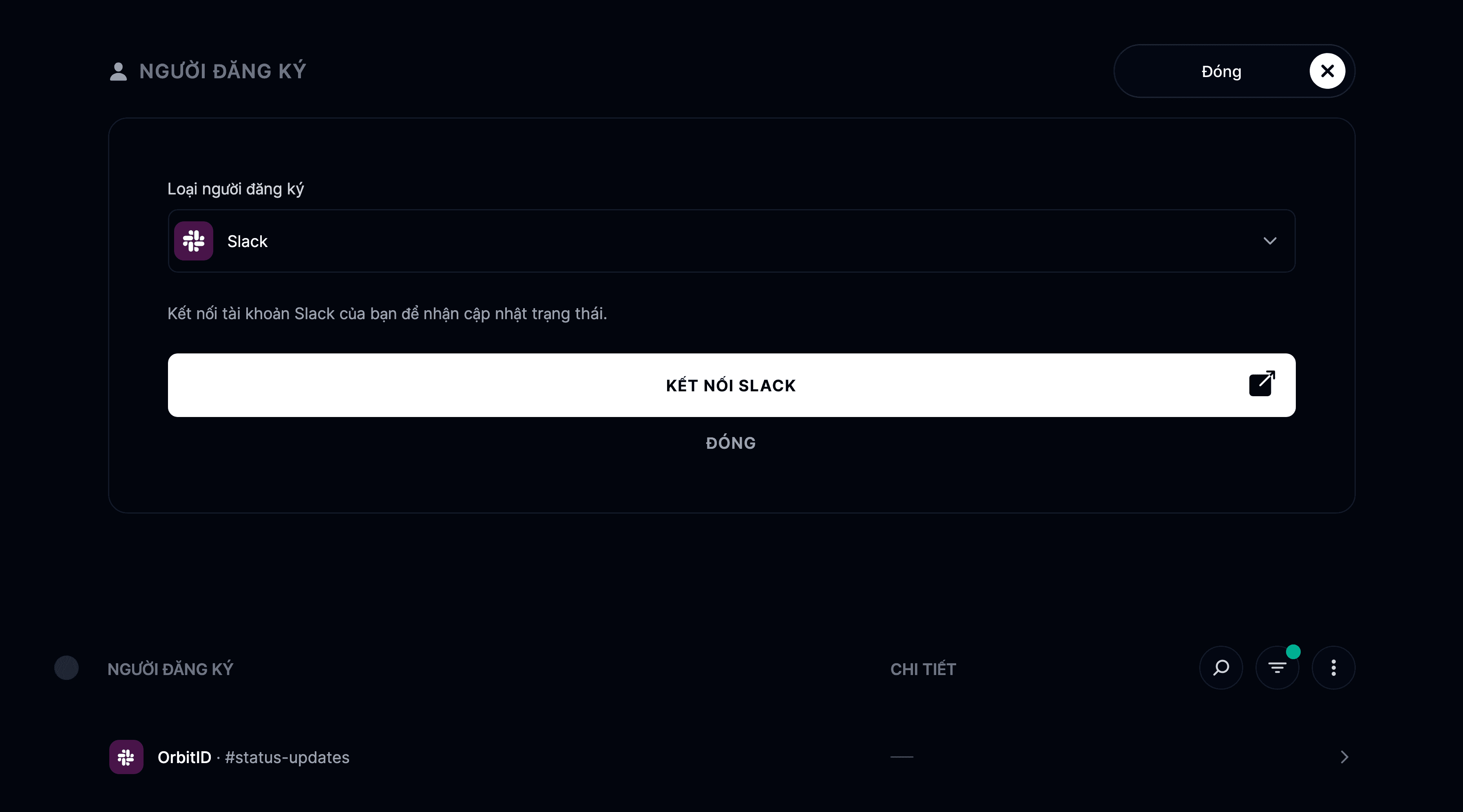 Tích hợp Slack