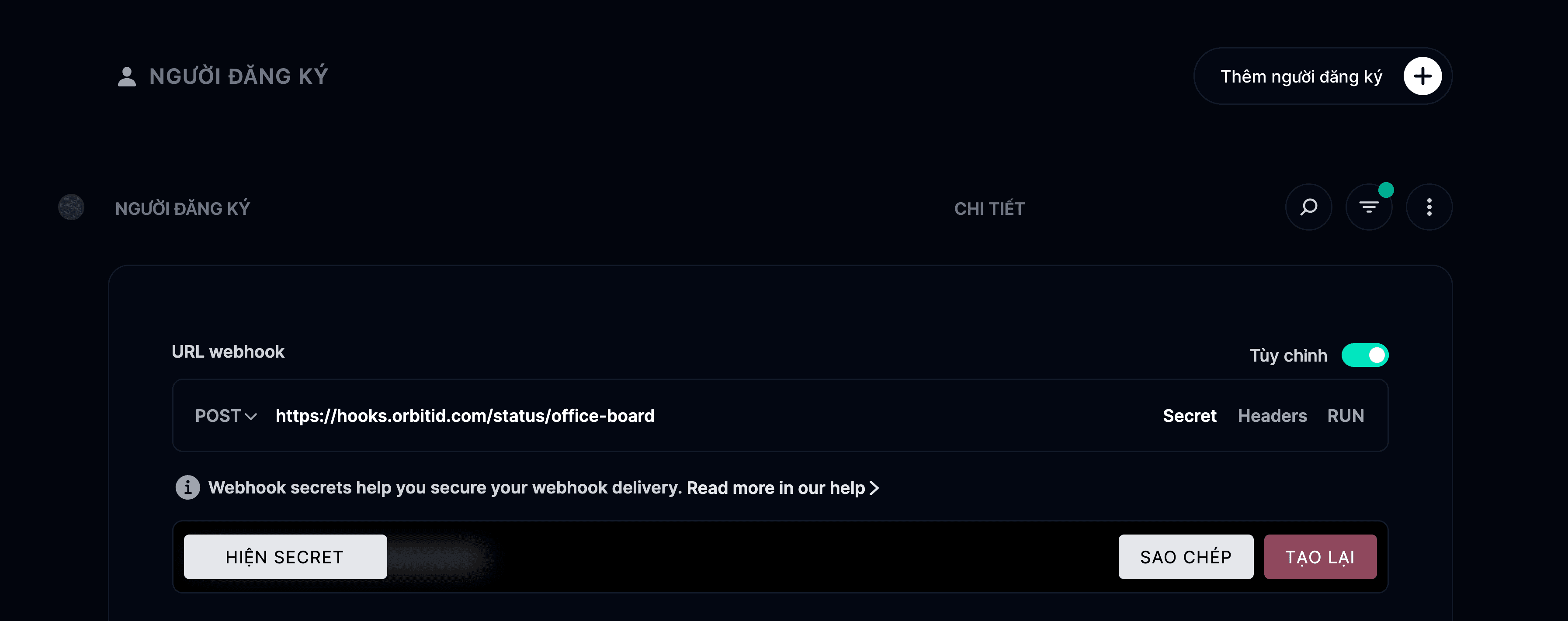 Webhook Secret