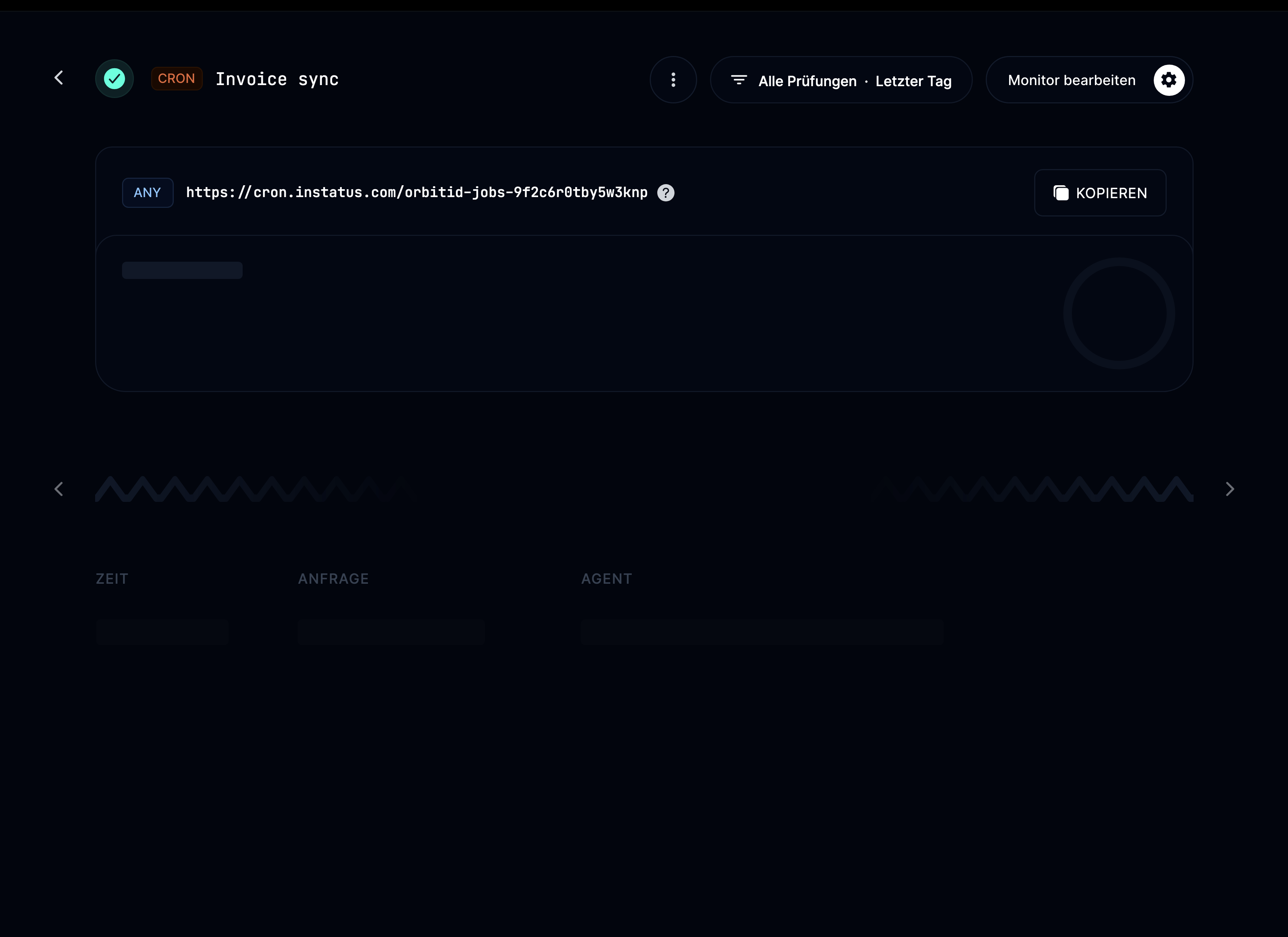 Details des Cron-Monitors