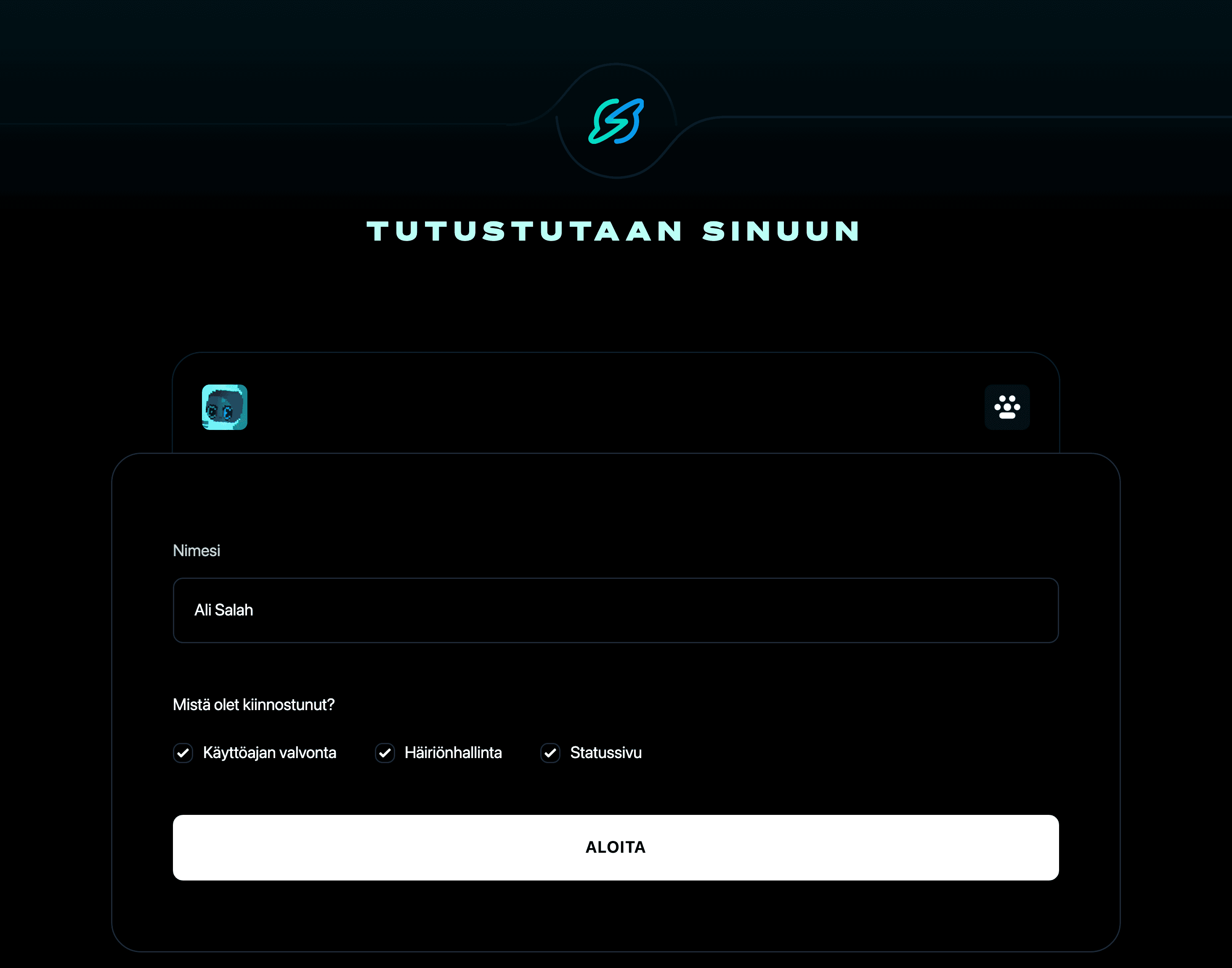 Tutustutaan sinuun