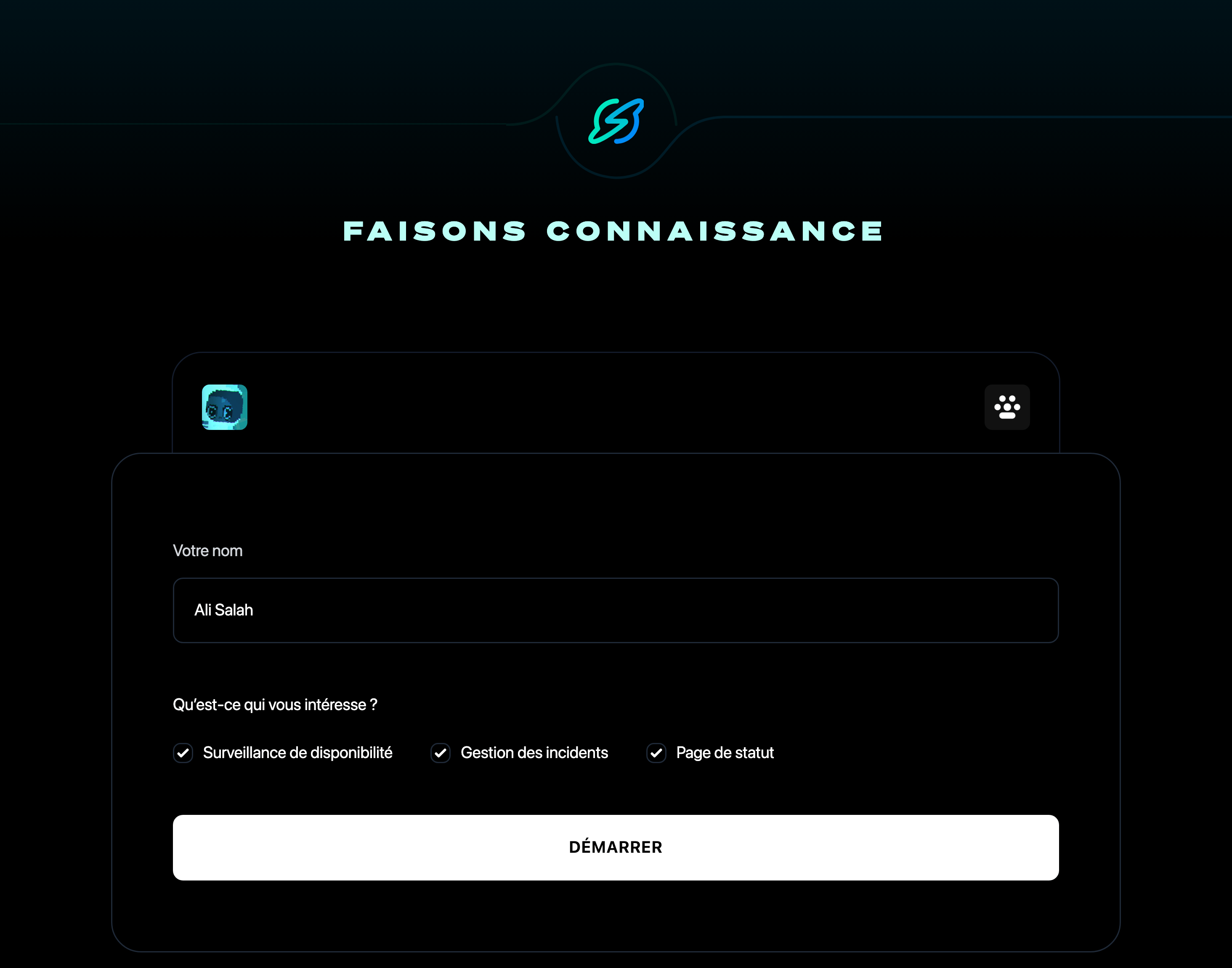 Faisons connaissance
