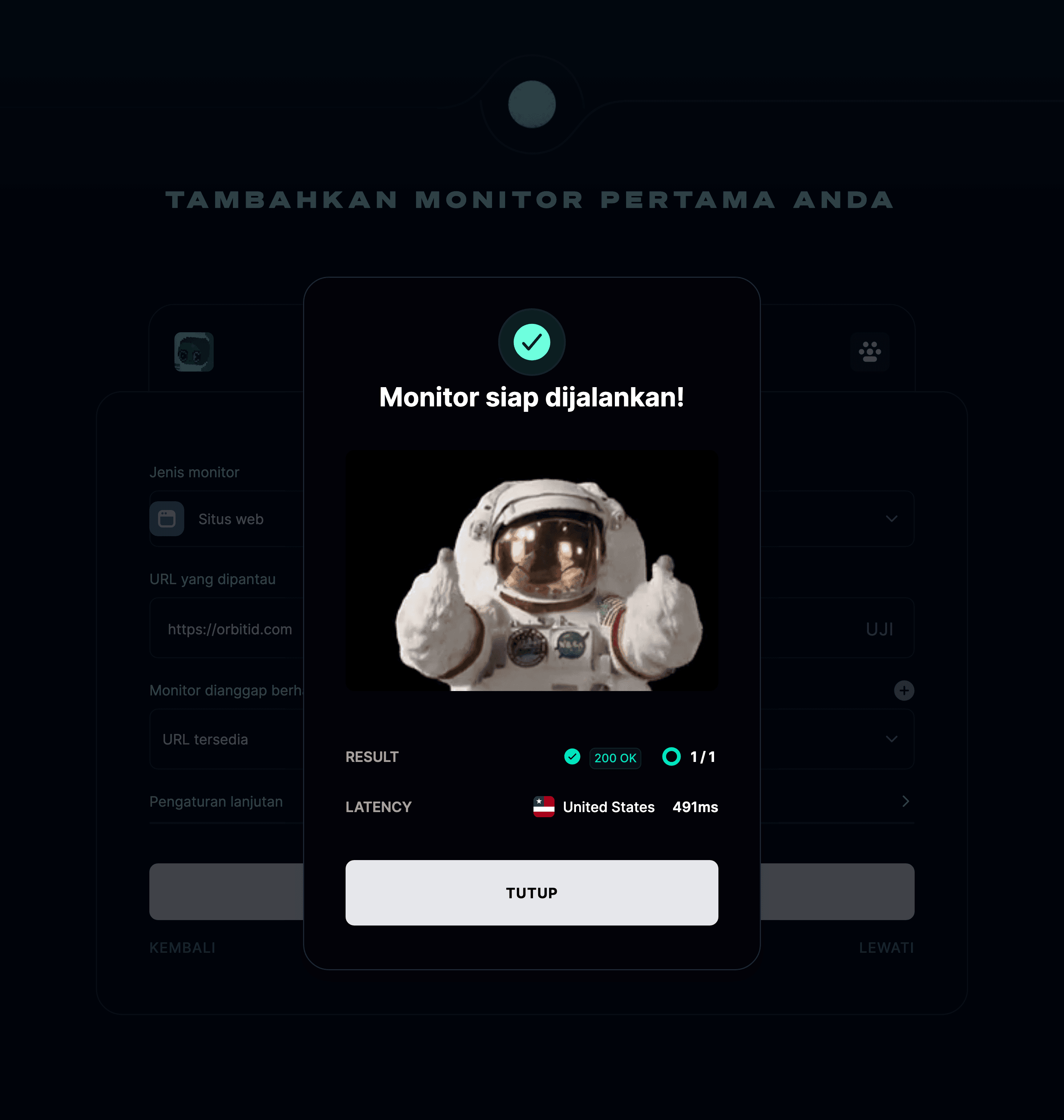 Monitor siap dijalankan