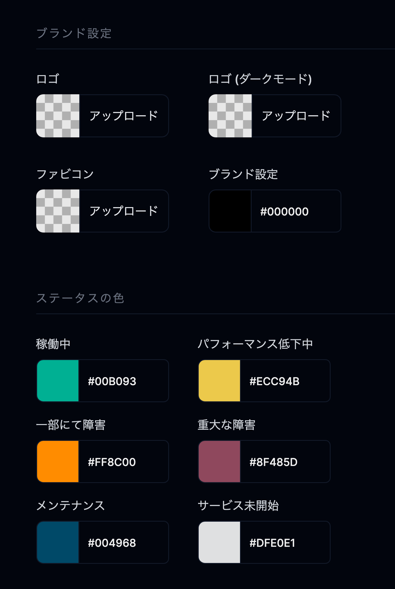ブランド設定