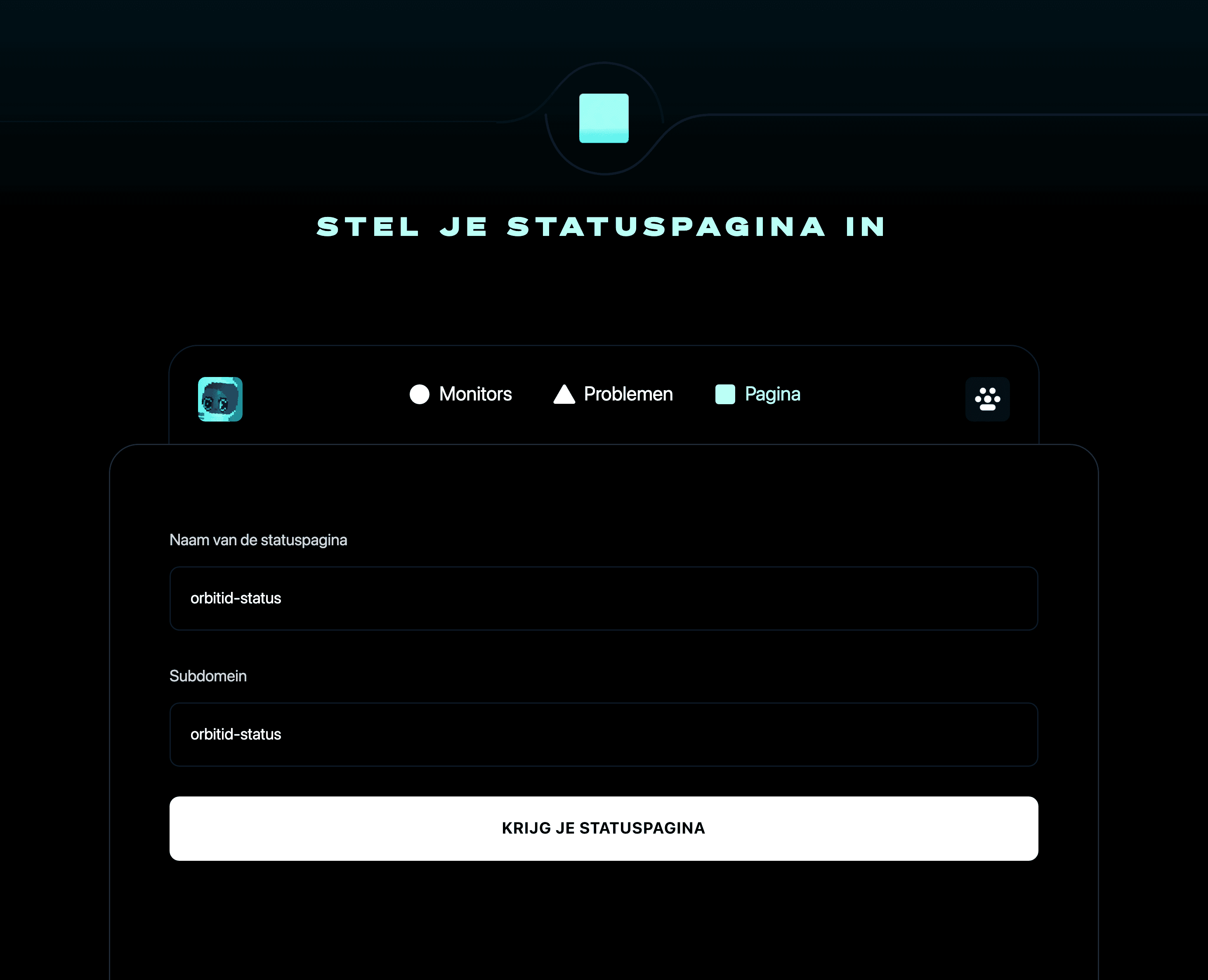 Stel je statuspagina in