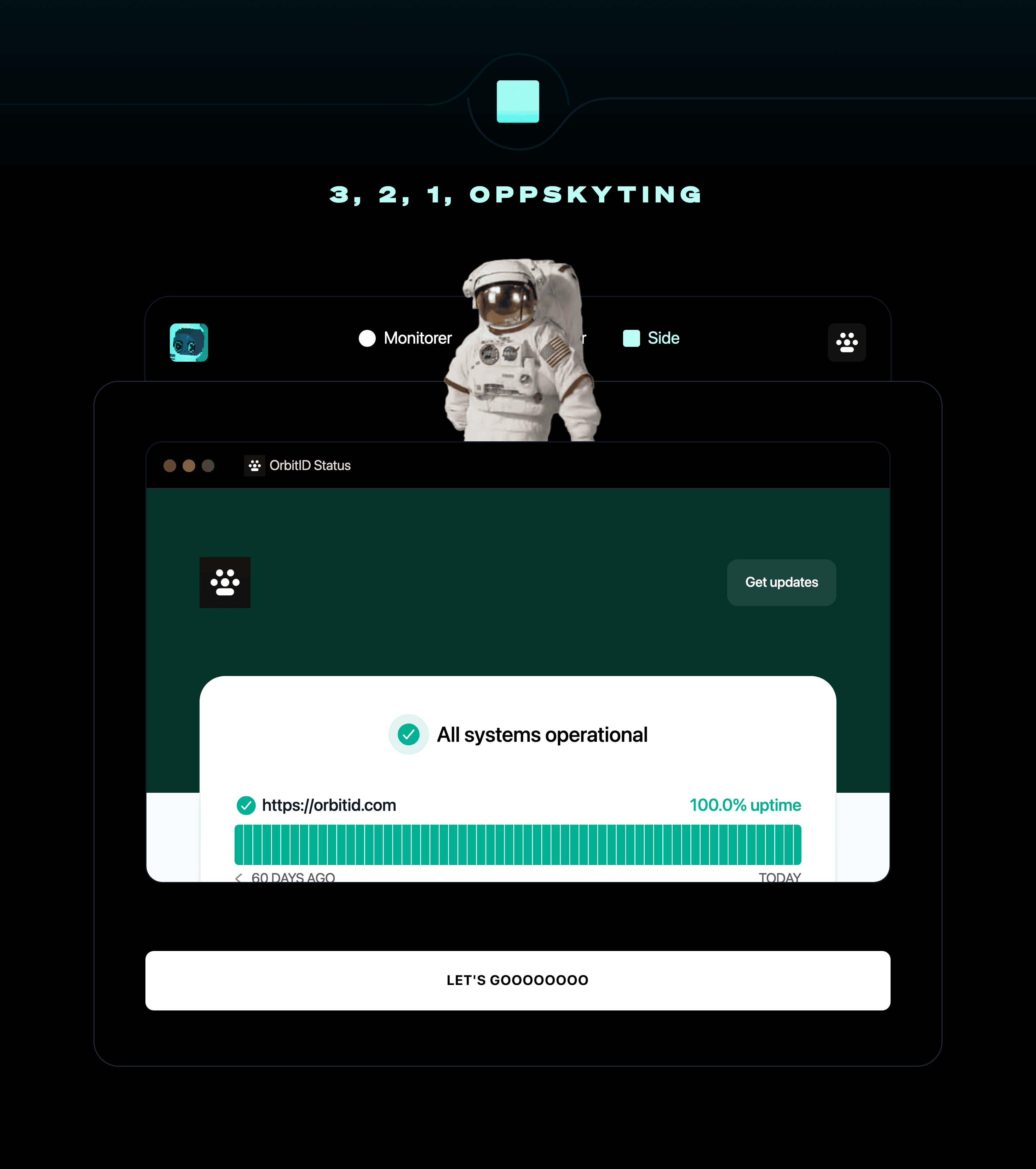 3, 2, 1 – oppskyting