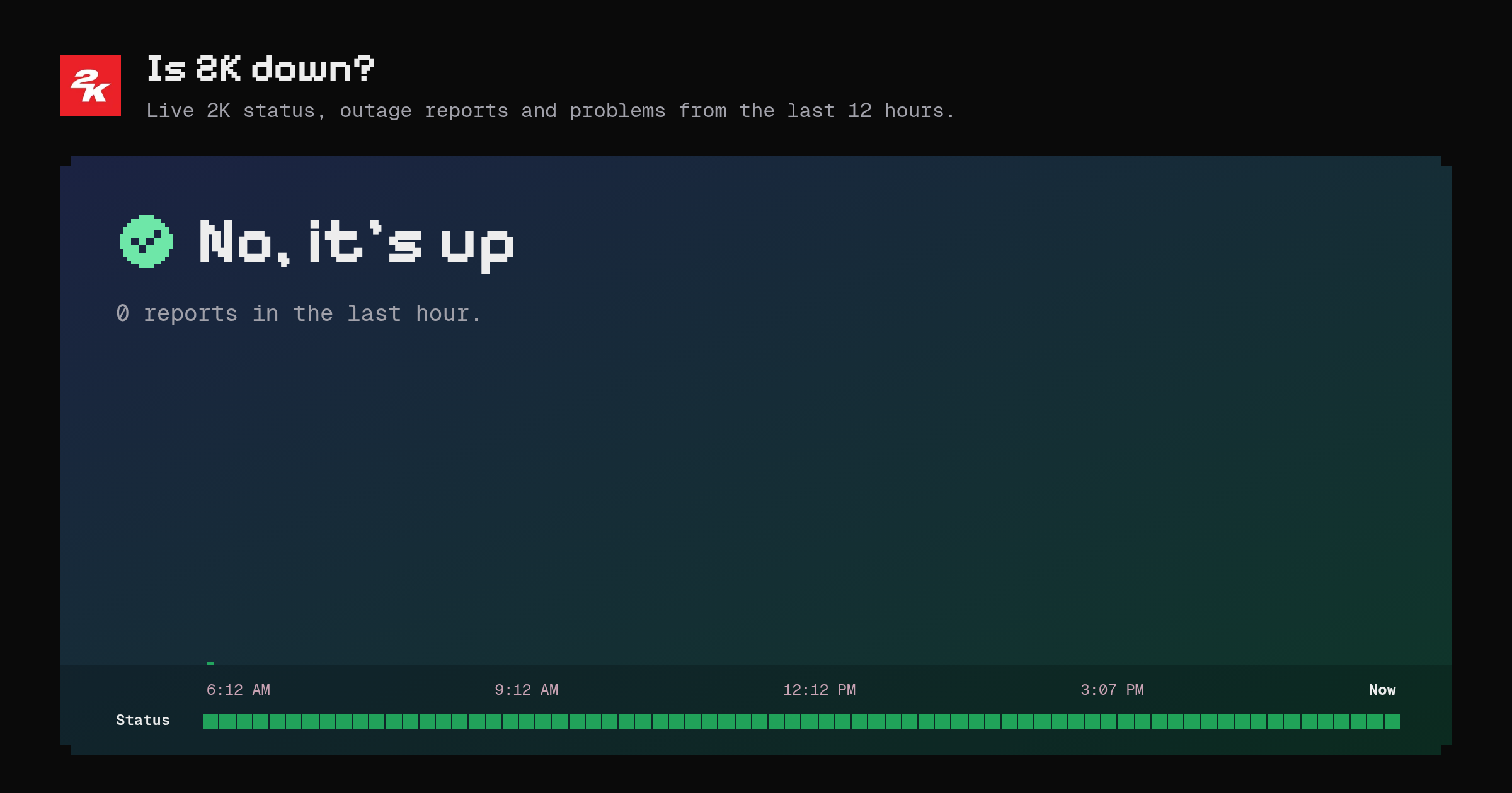 Is 2K down? · now/2kgames.com – Instatus Now