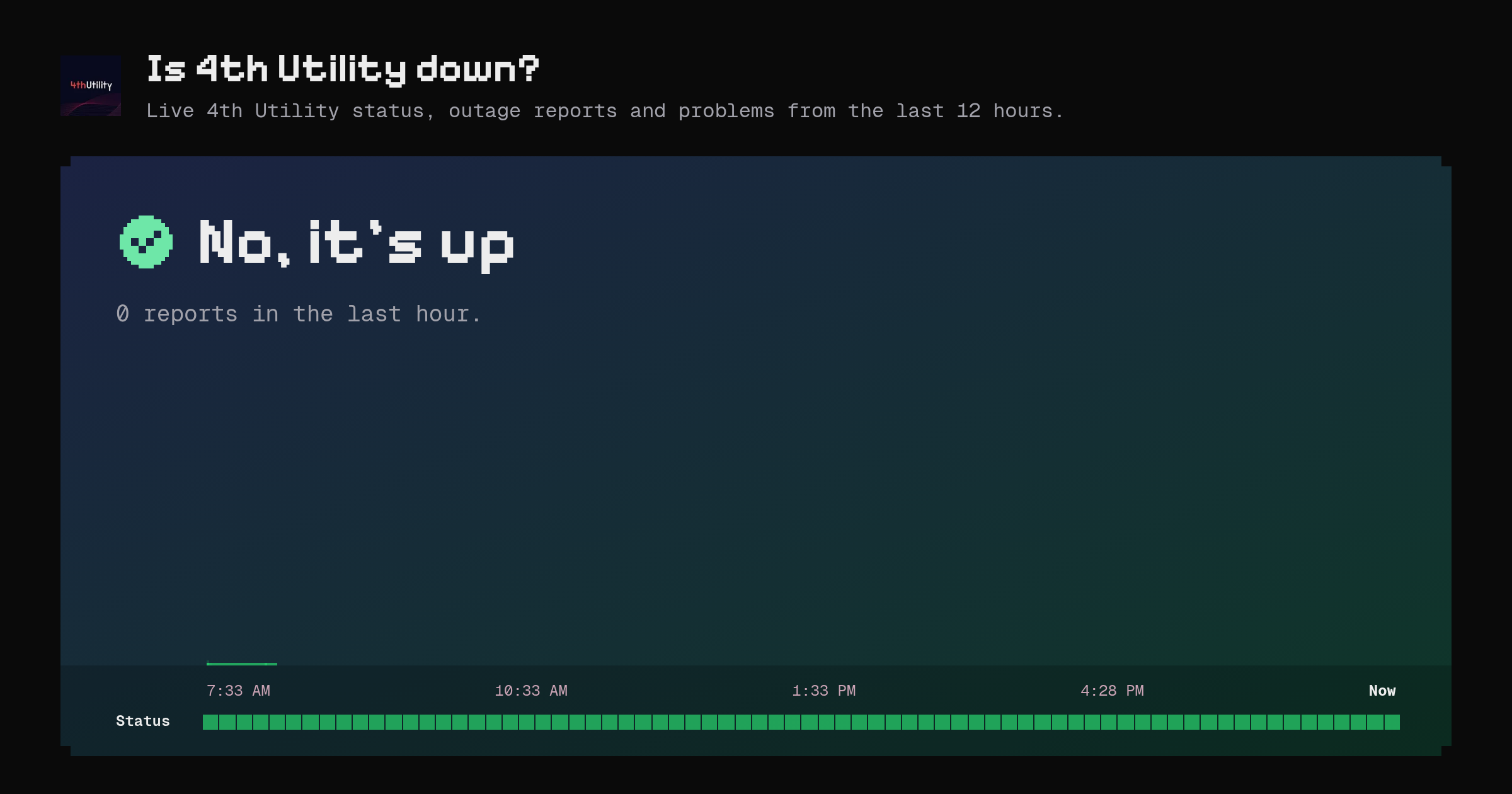 Is 4th Utility down? Live status and outage reports