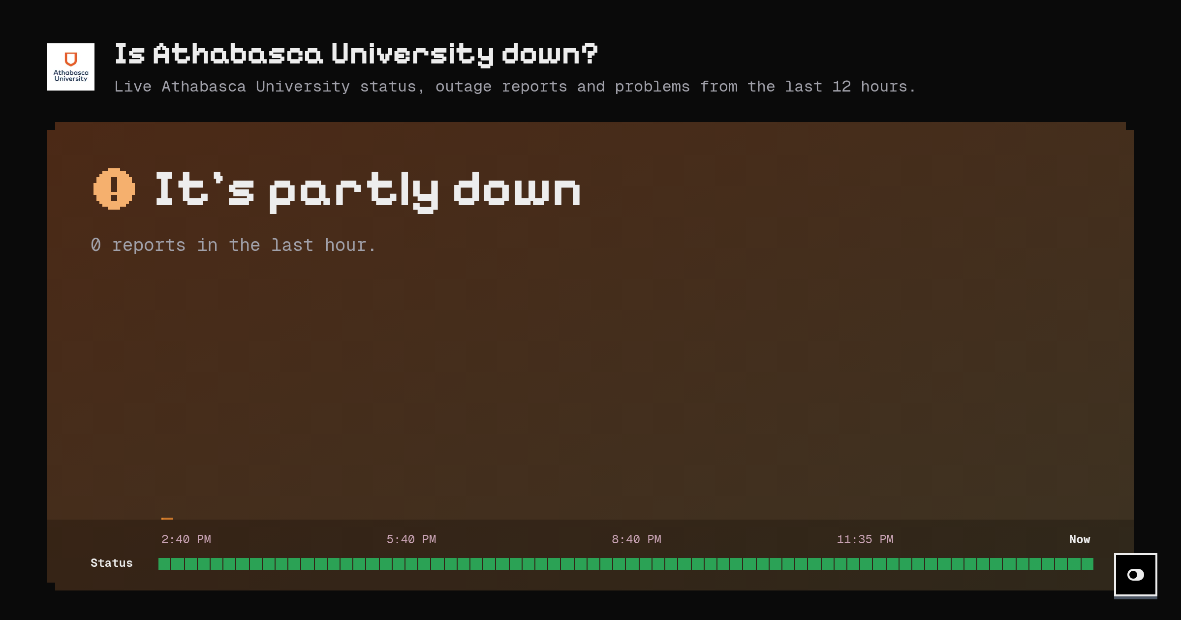 Is Athabasca University down? Live status and outage reports
