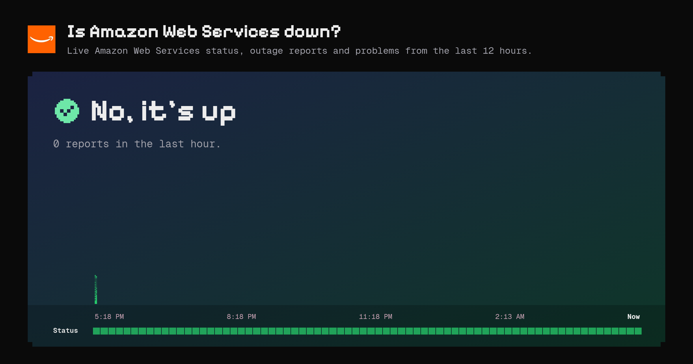 Is Amazon Web Services down? Live status and outage reports