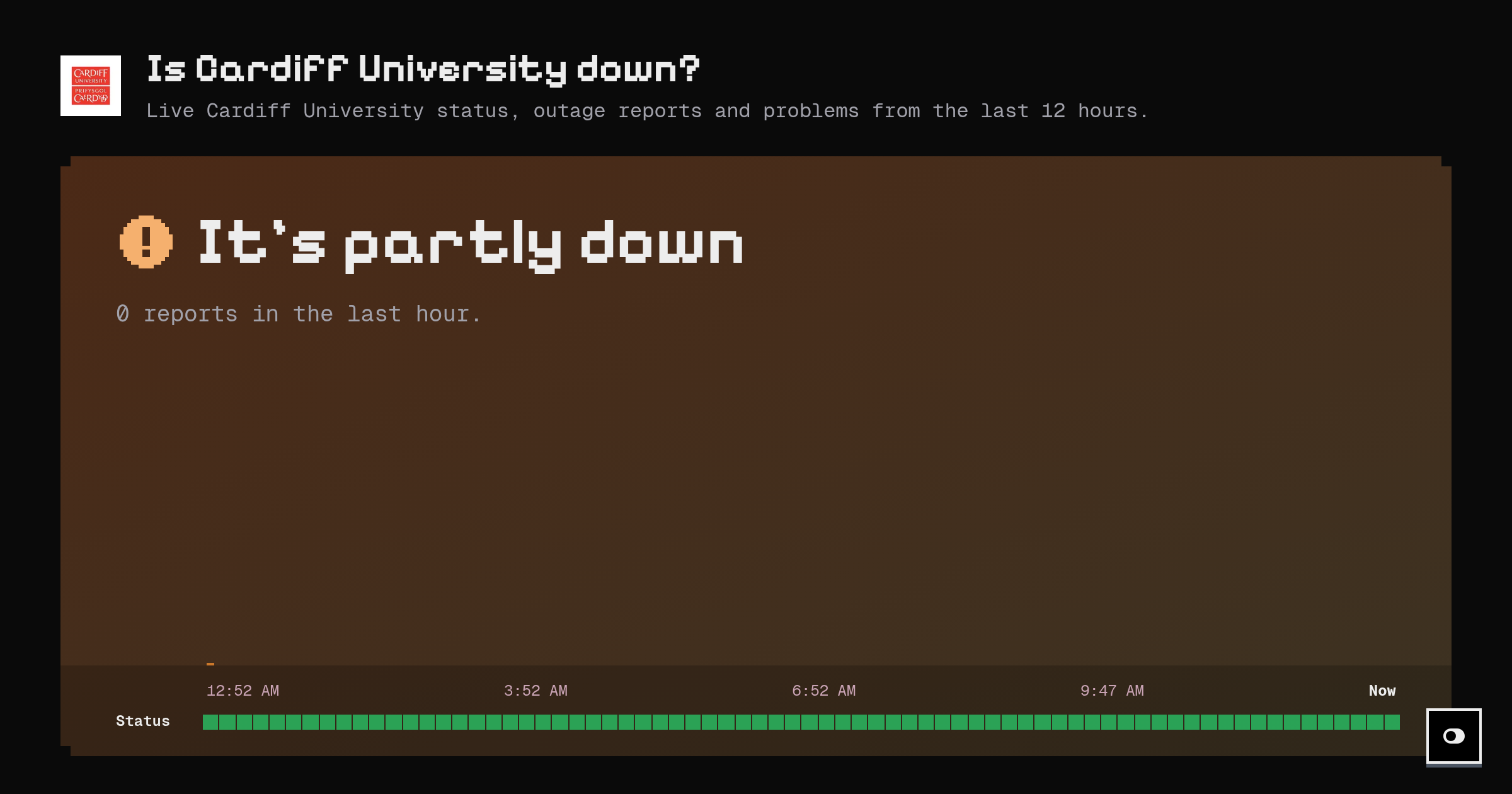 Is Cardiff University down? Live status and outage reports