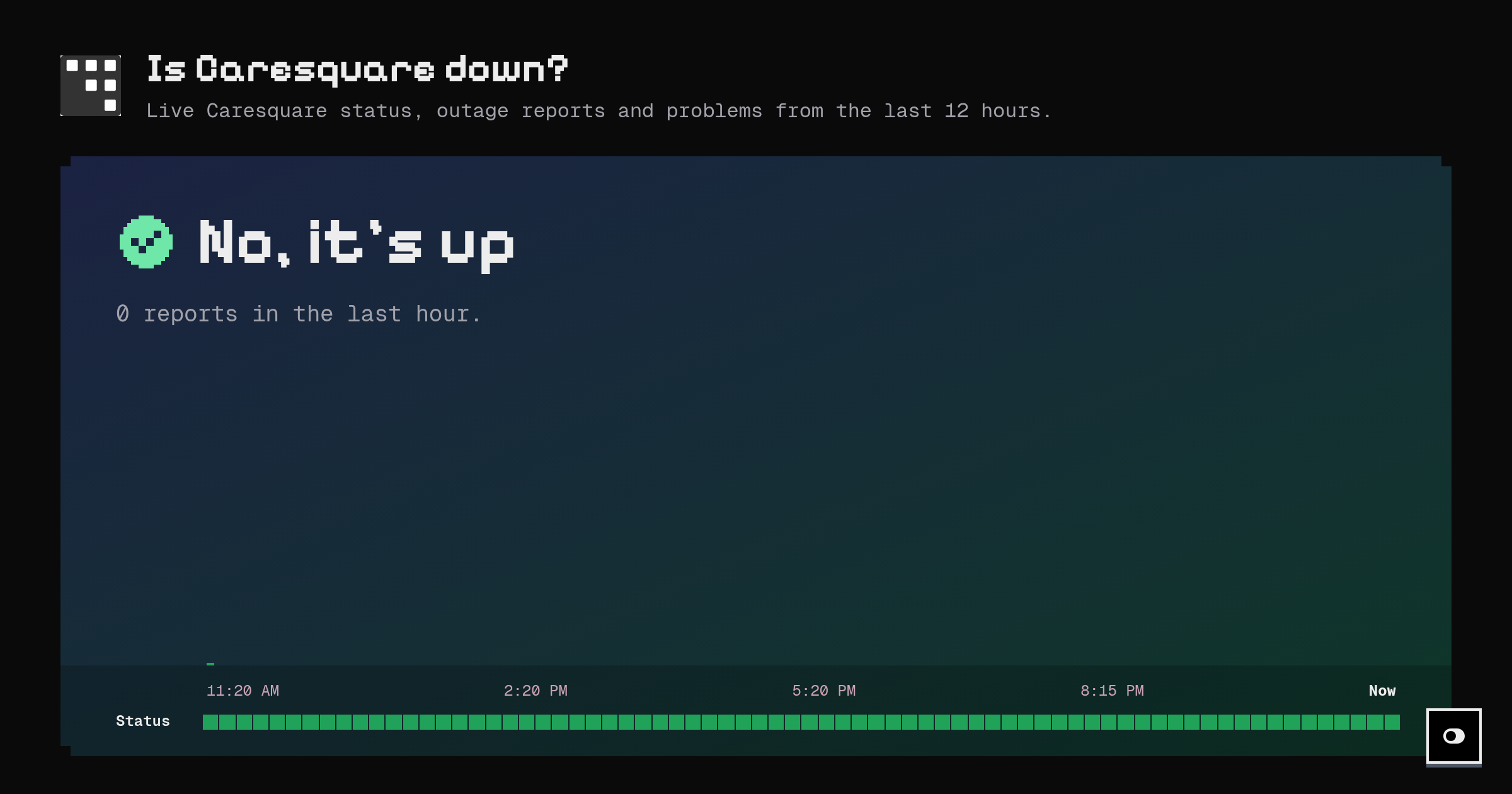 Is Caresquare down? Live status and outage reports