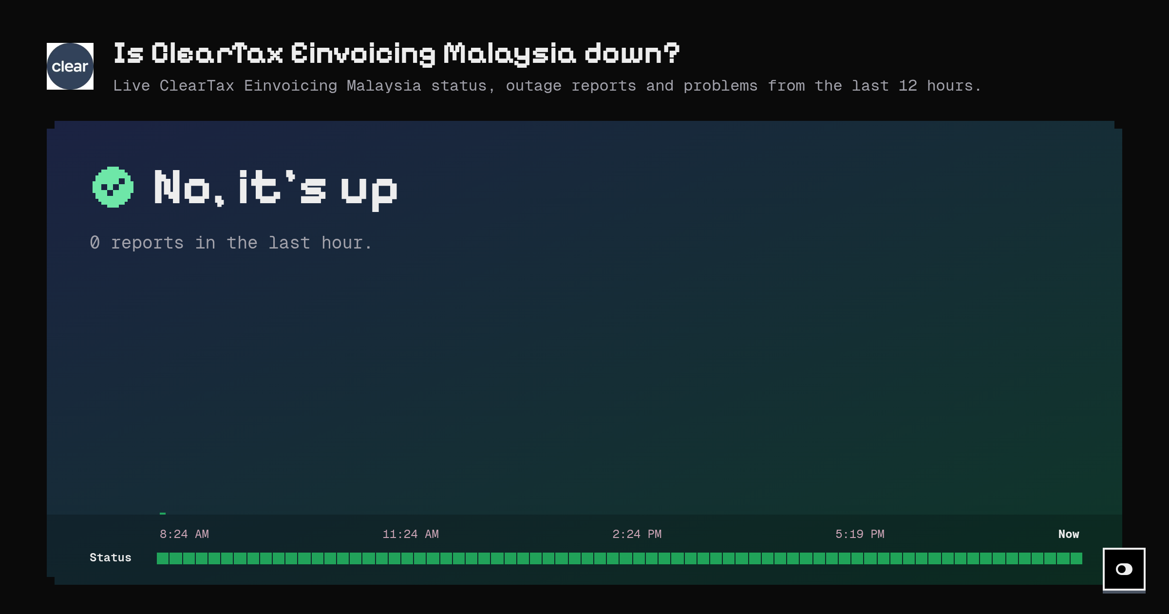 Is ClearTax Einvoicing Malaysia down? Live status and outage reports