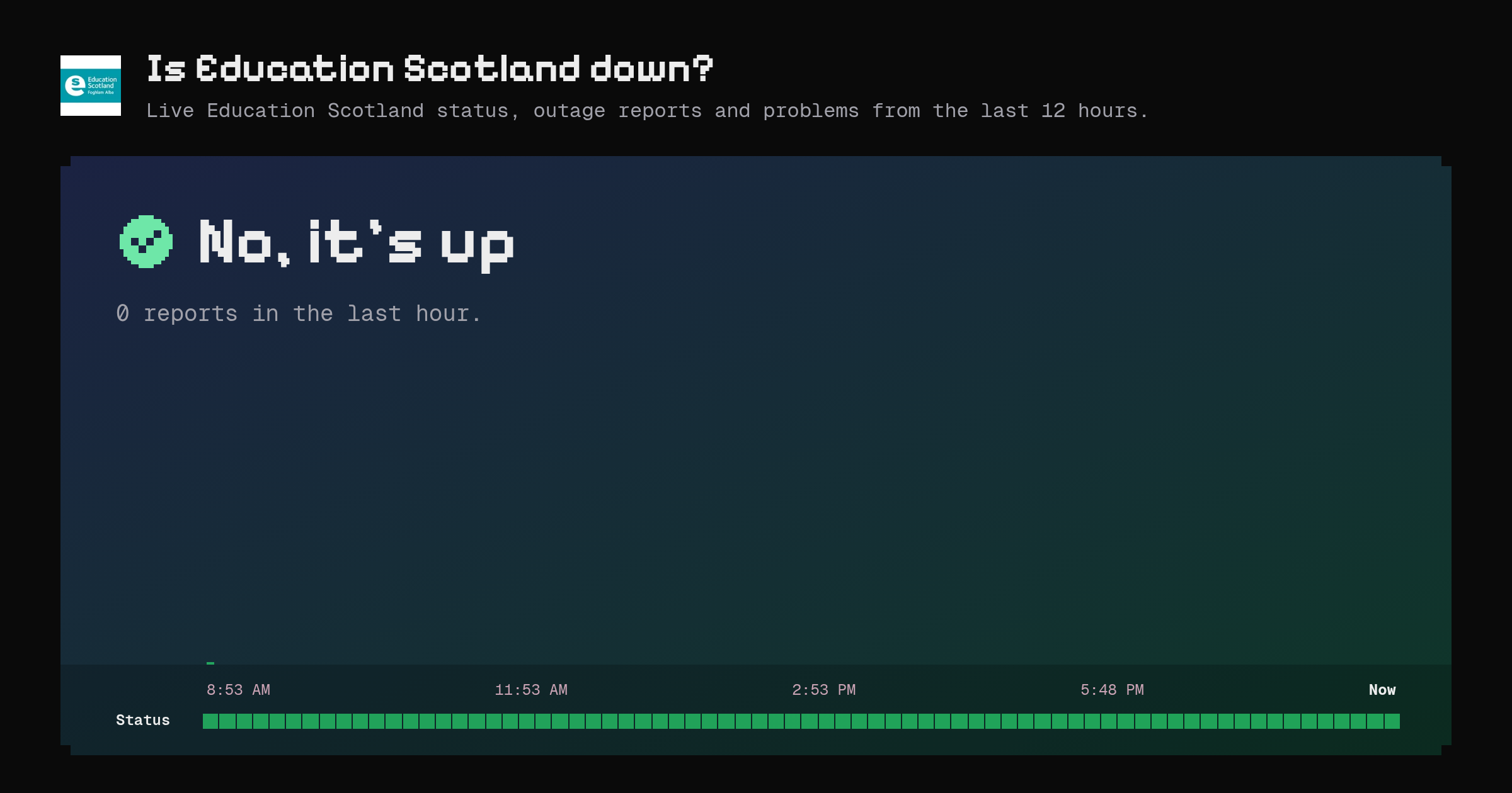 Is Education Scotland down? Live status and outage reports