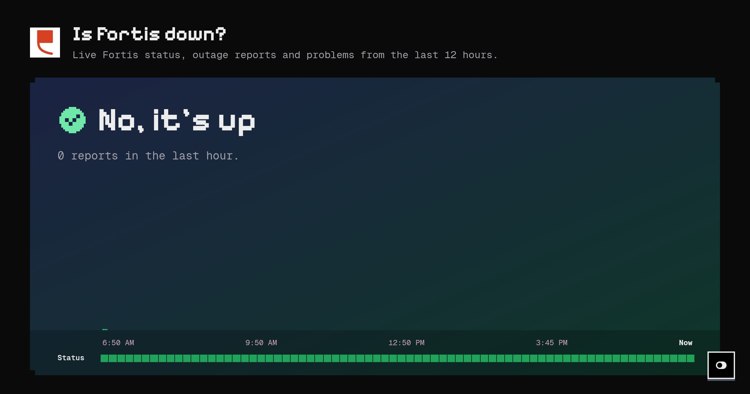Is Fortis down? Live status and outage reports