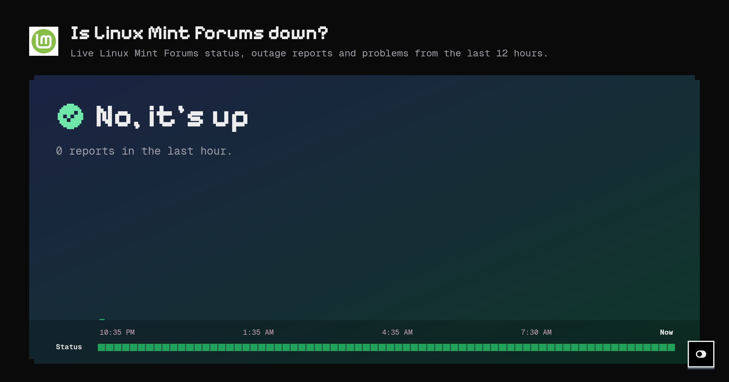Is Linux Mint Forums down? Live status and outage reports