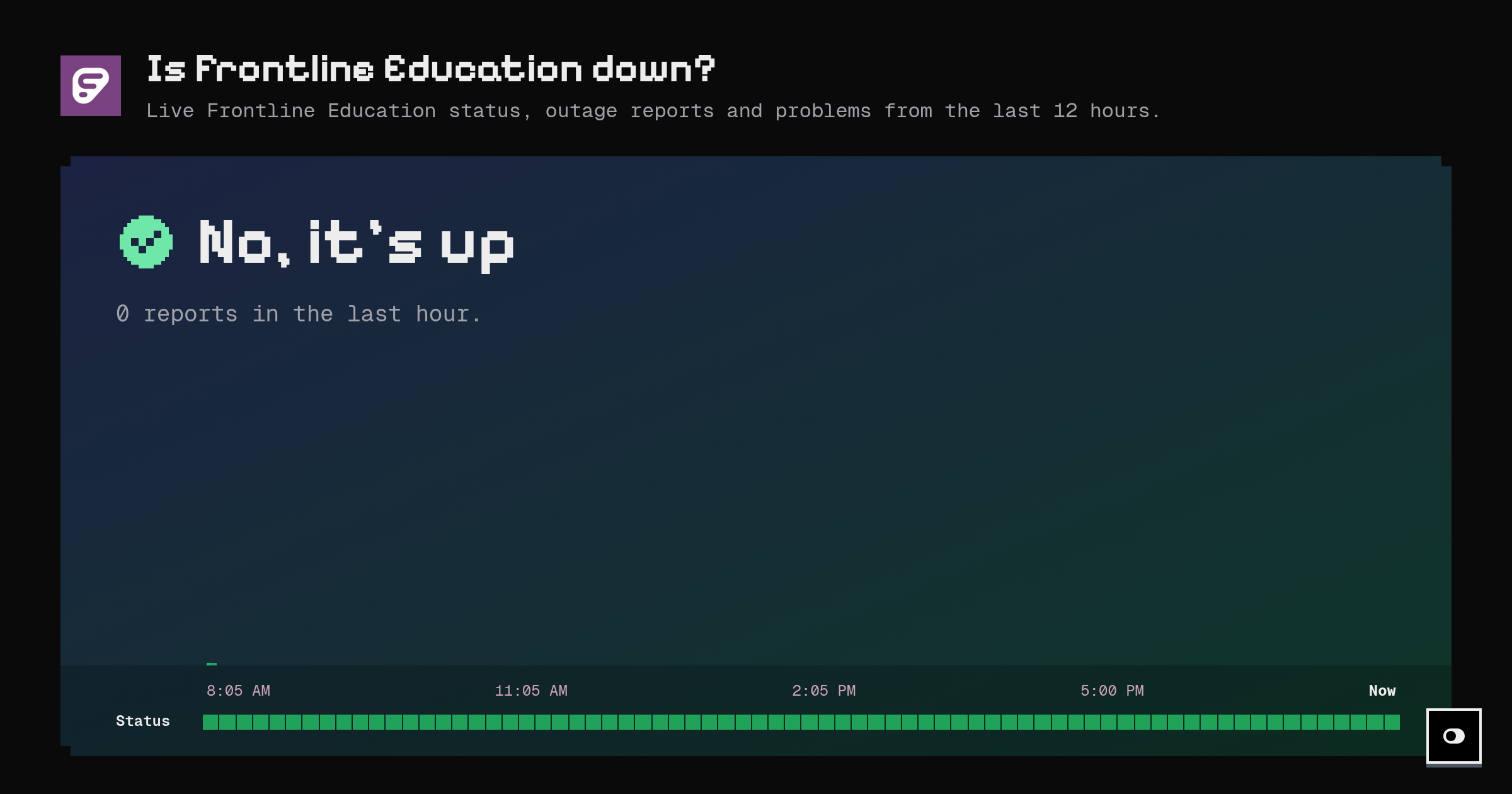 Is Frontline Education down? Live status and outage reports