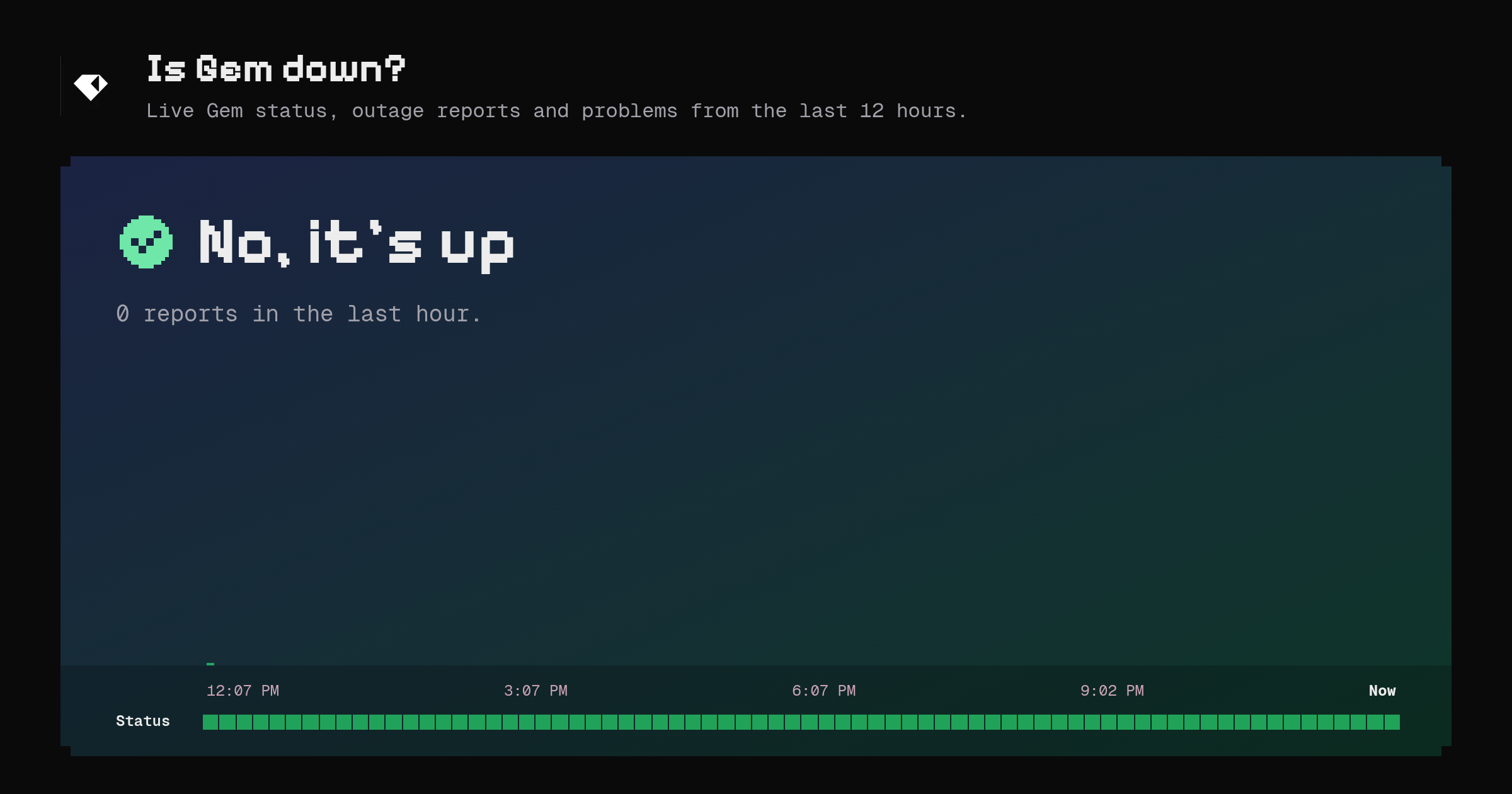 Is Gem down? Live status and outage reports