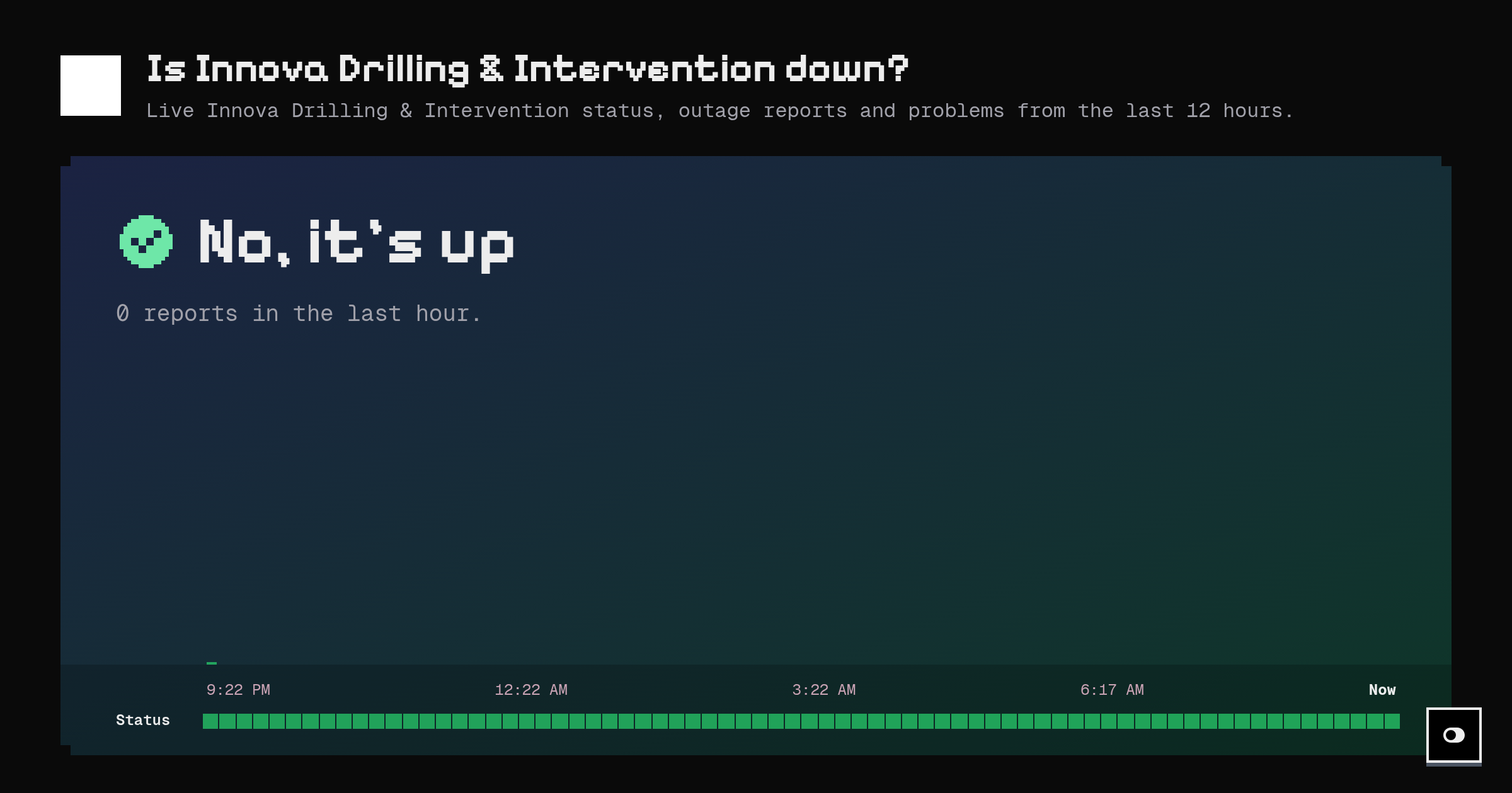 Is Innova Drilling & Intervention down? Live status and outage reports